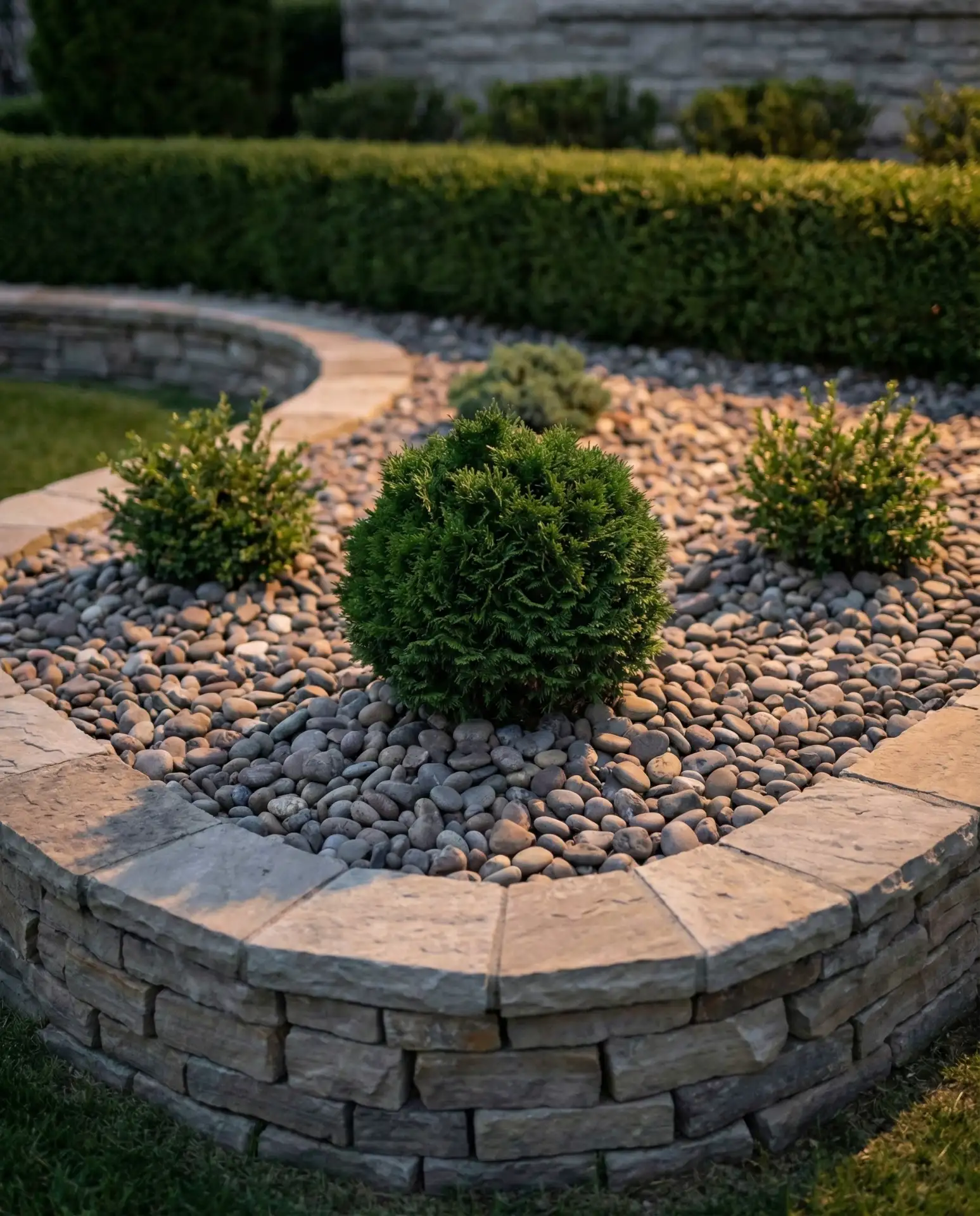 Formal Front Yard Rock Garden 2