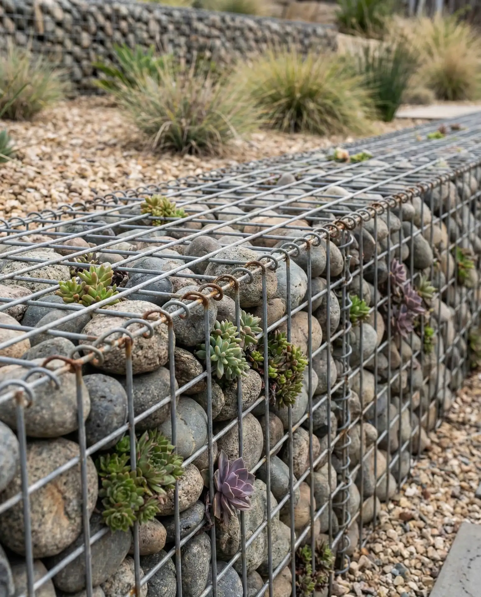 Gabion Wall Fence with Steel Mesh and Stone Fill 1