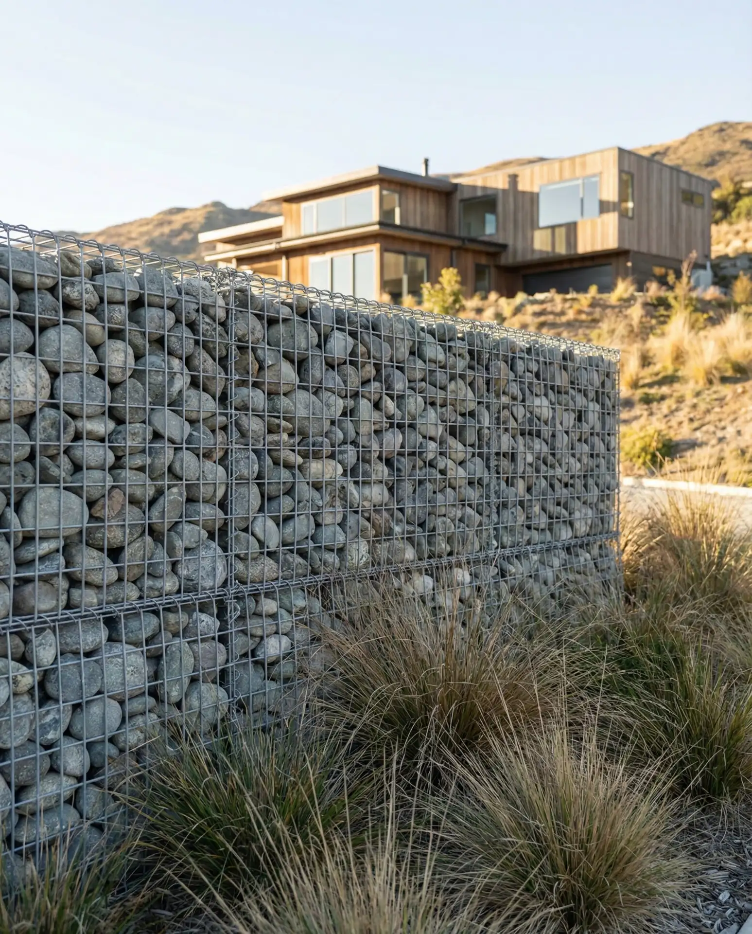 Gabion Wall Fence with Steel Mesh and Stone Fill 2