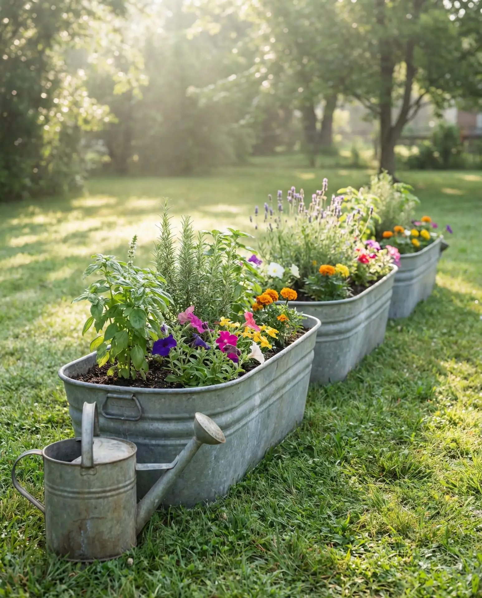 Galvanized Trough Raised Beds 2