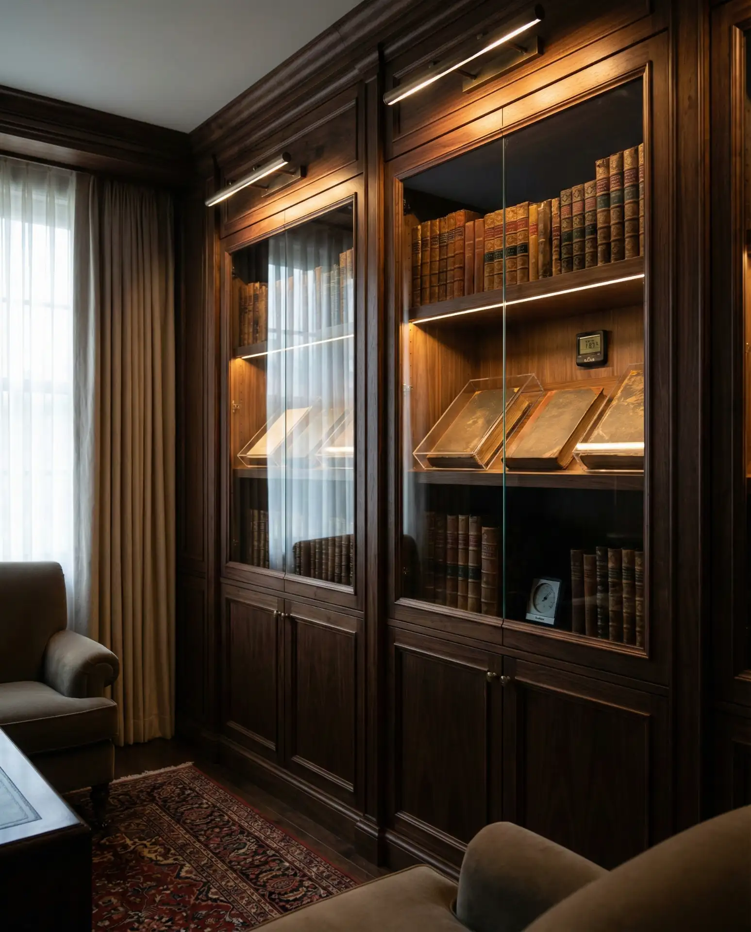 Glass-Enclosed Climate-Controlled Rare Book Room 2