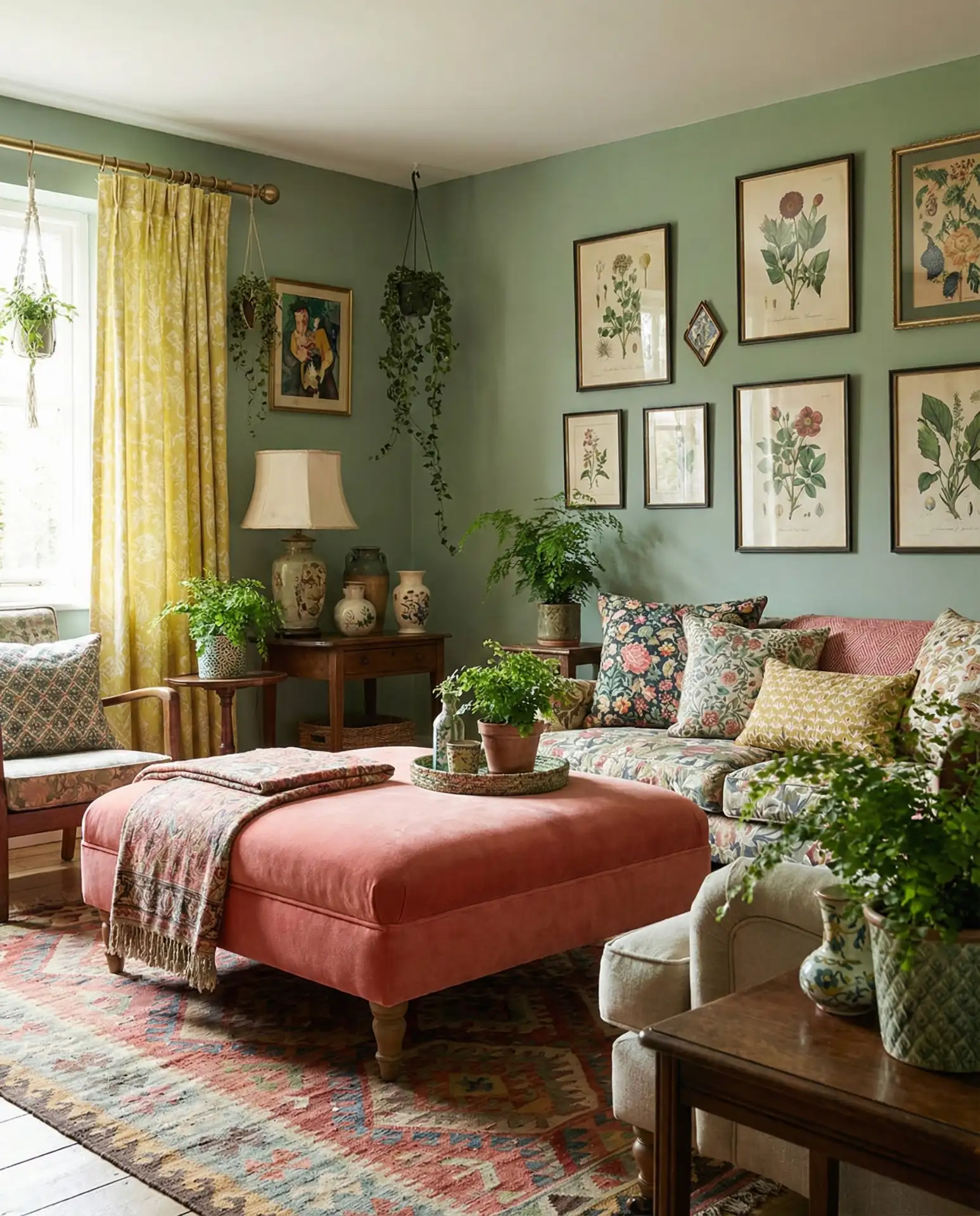 Green, Pink, and Yellow Maximalist Haven 1