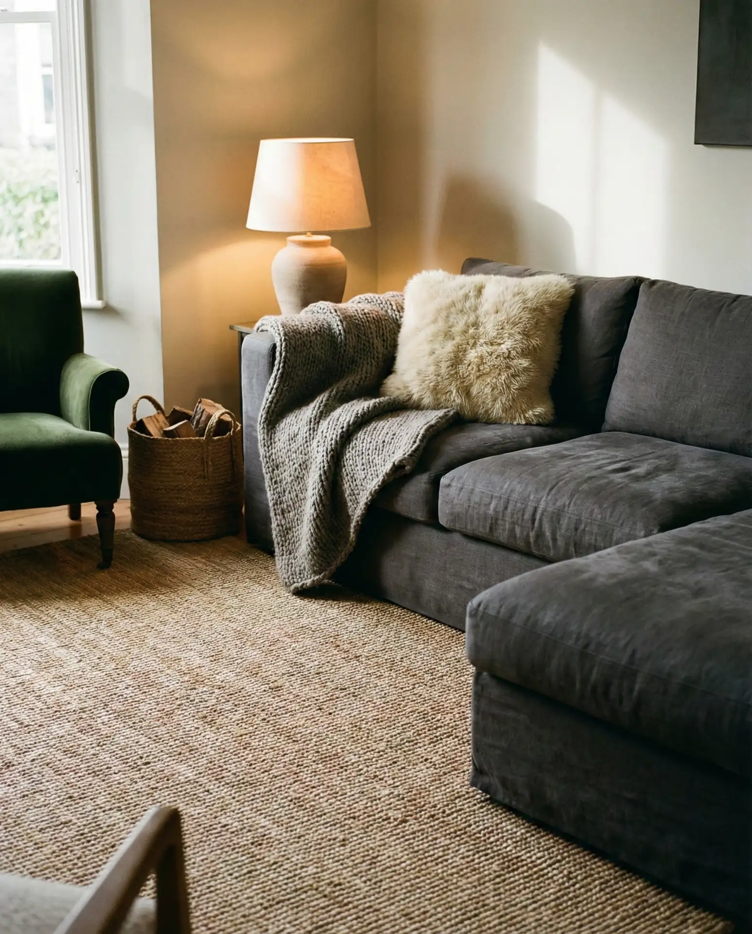 Grey Living Room Ideas with Textural Depth 1