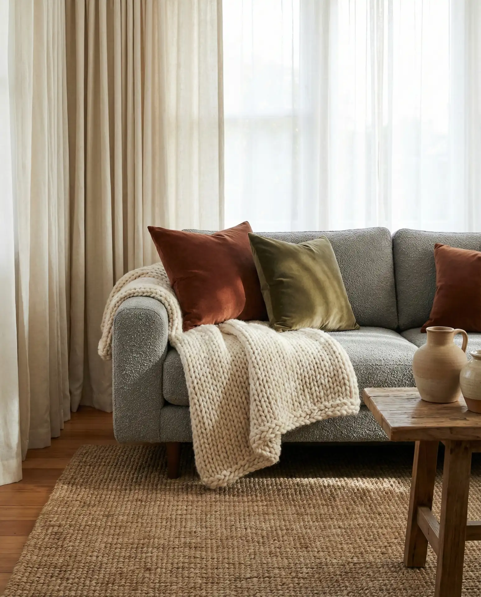 Grey Living Room Ideas with Textural Depth 2