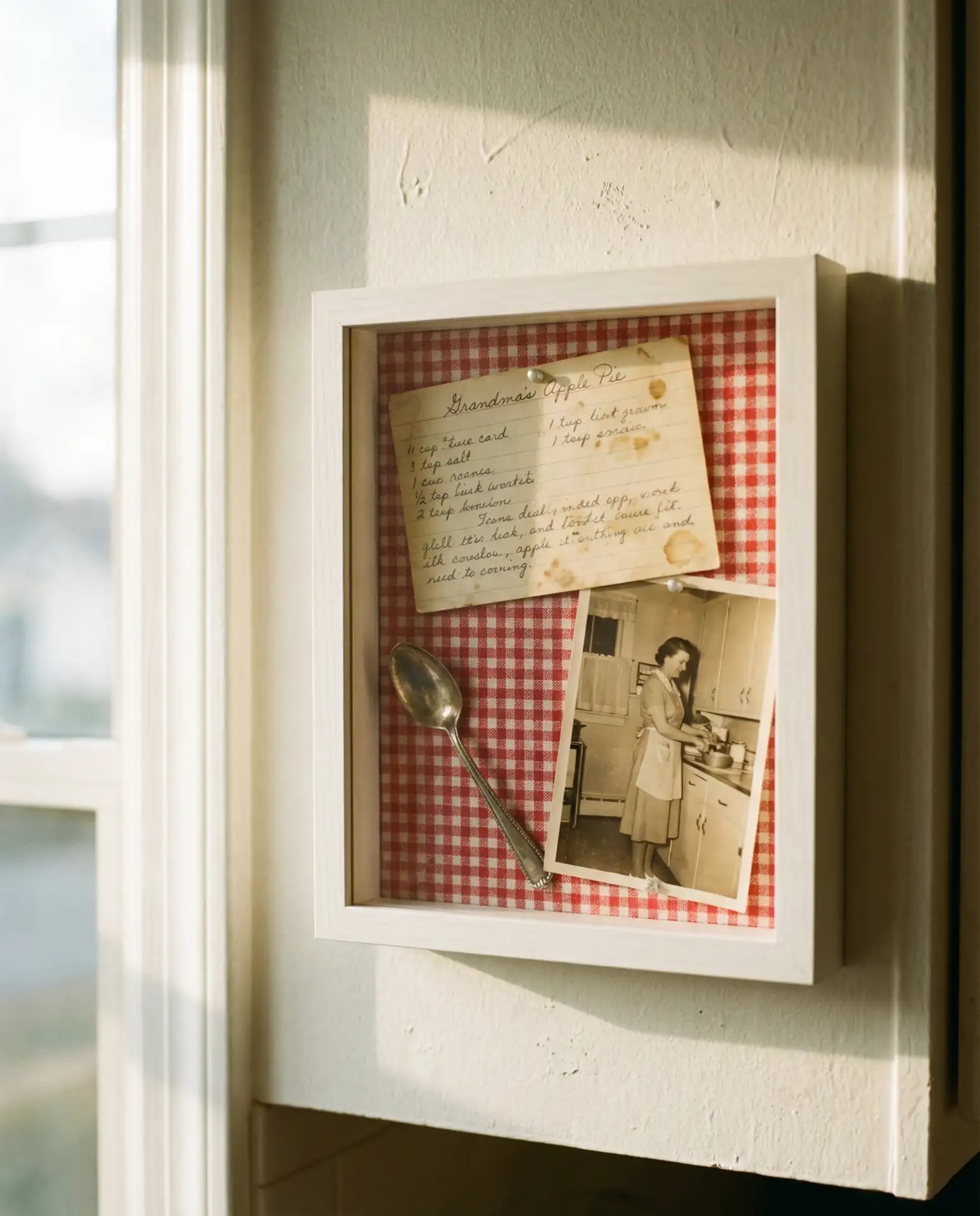 Handwritten Recipe Card Heritage Display 1