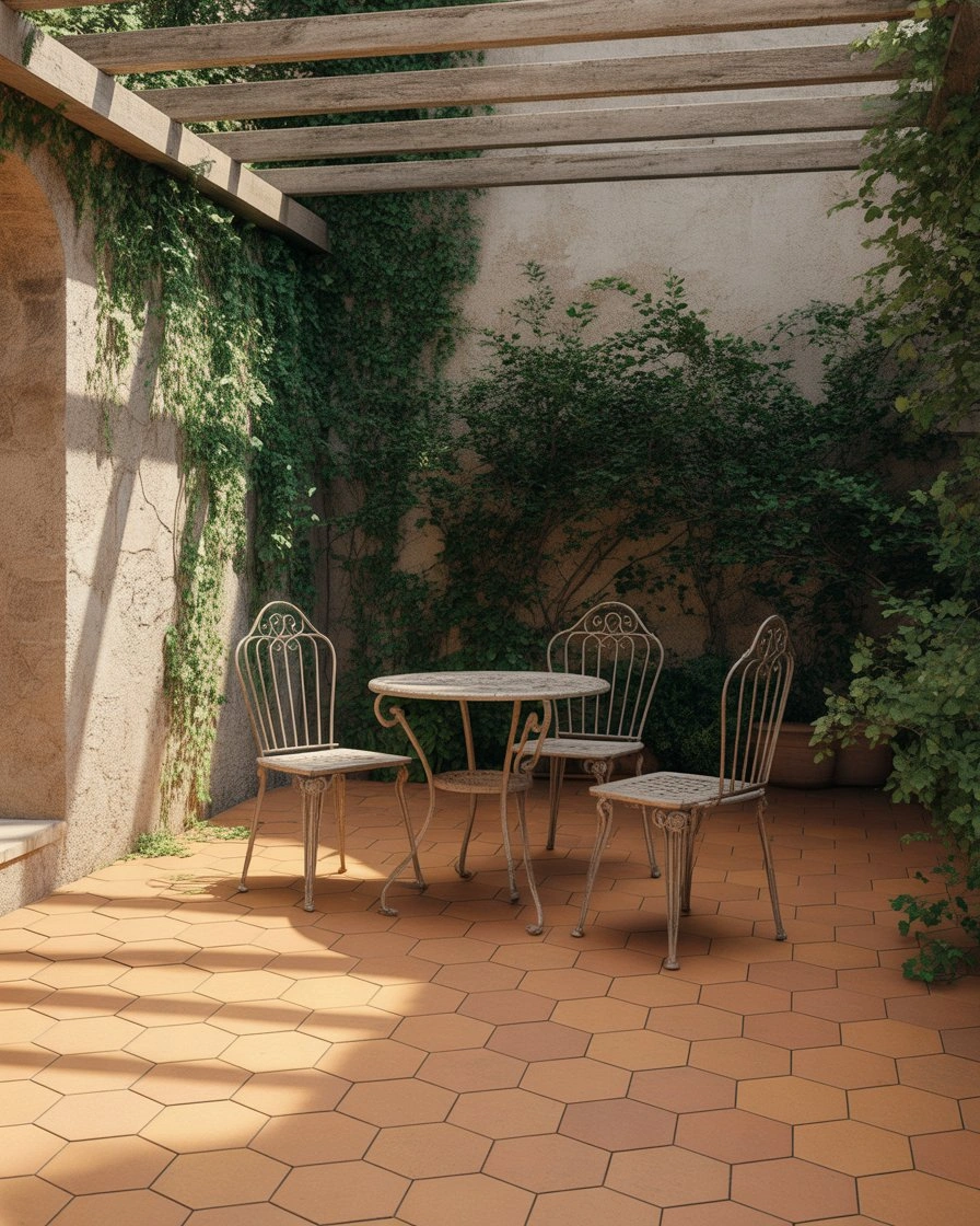 Hexagon Paver Patio 1