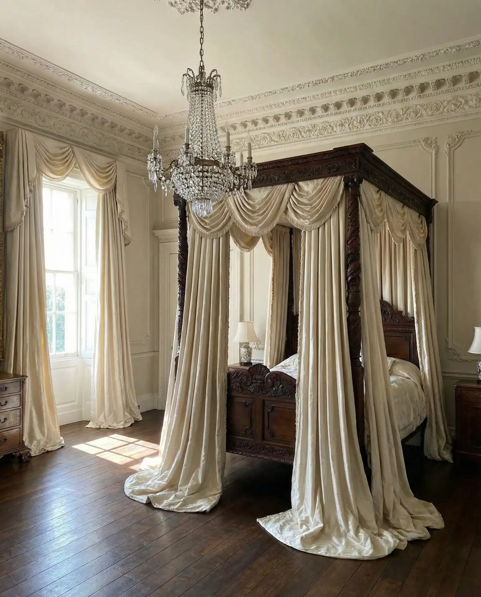 High Ceiling Drama with Puddle-Length Curtains 2