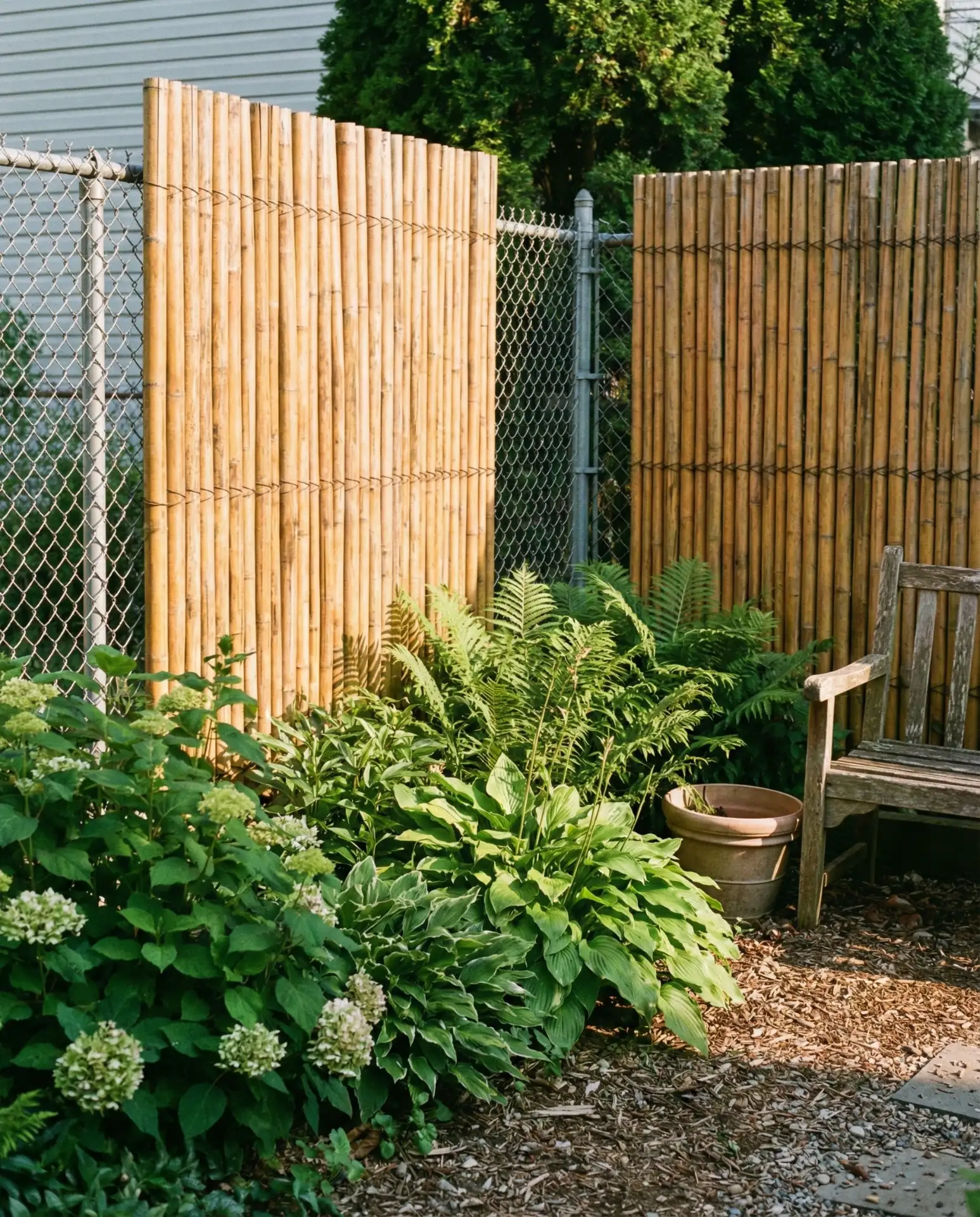 Inexpensive Bamboo Privacy Screen 2
