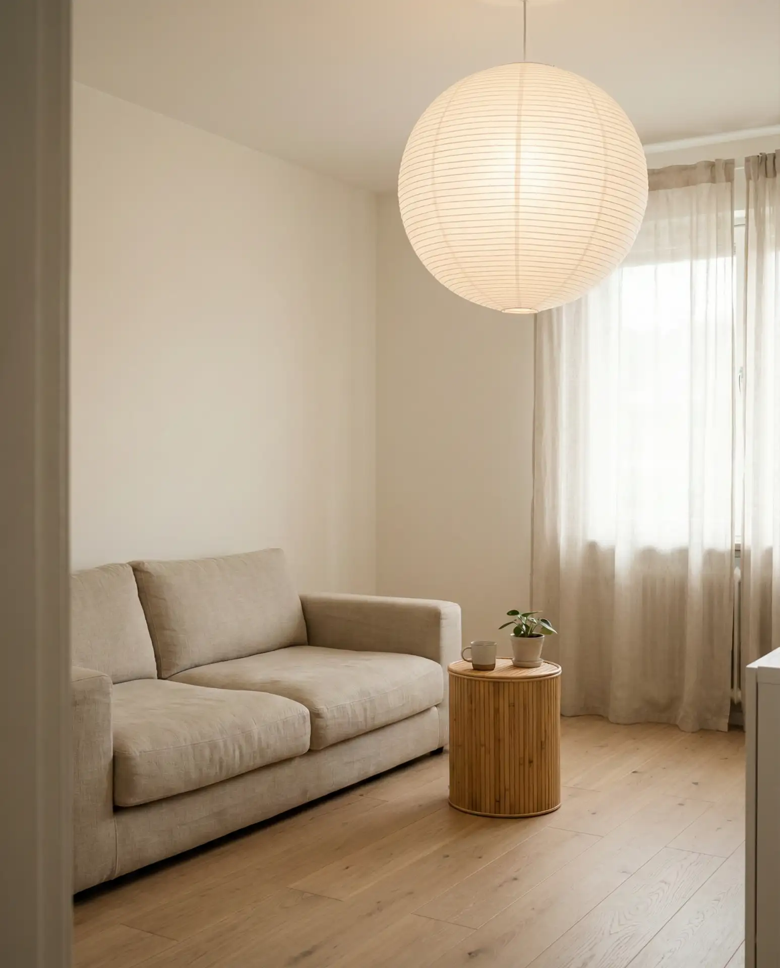 Japandi Simplicity with Paper and Wood Elements 2