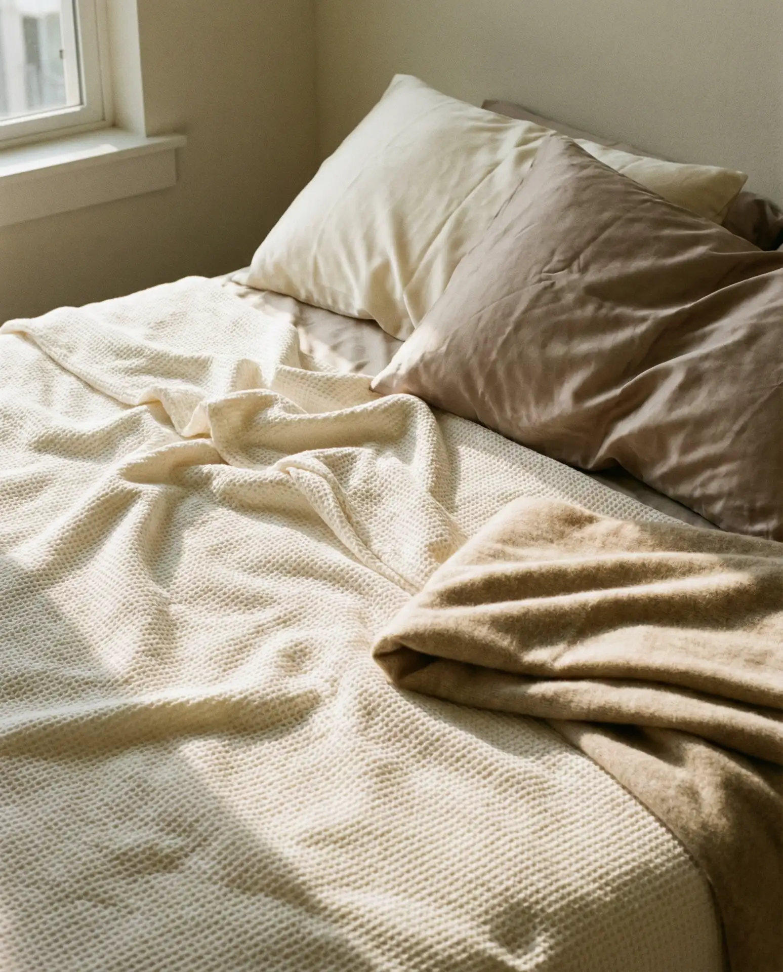 Layered Neutral Textiles with Textured Accents 1