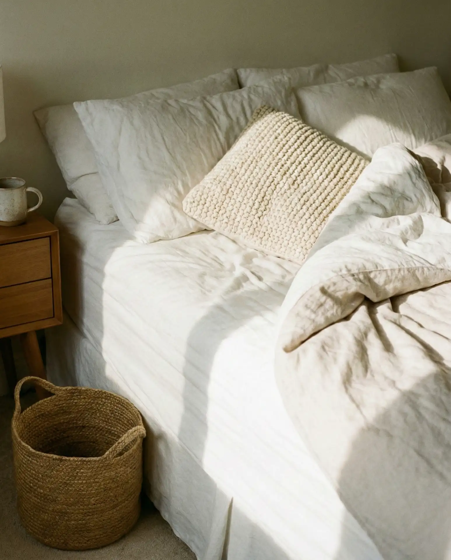 Layered White Linens with Natural Texture 2