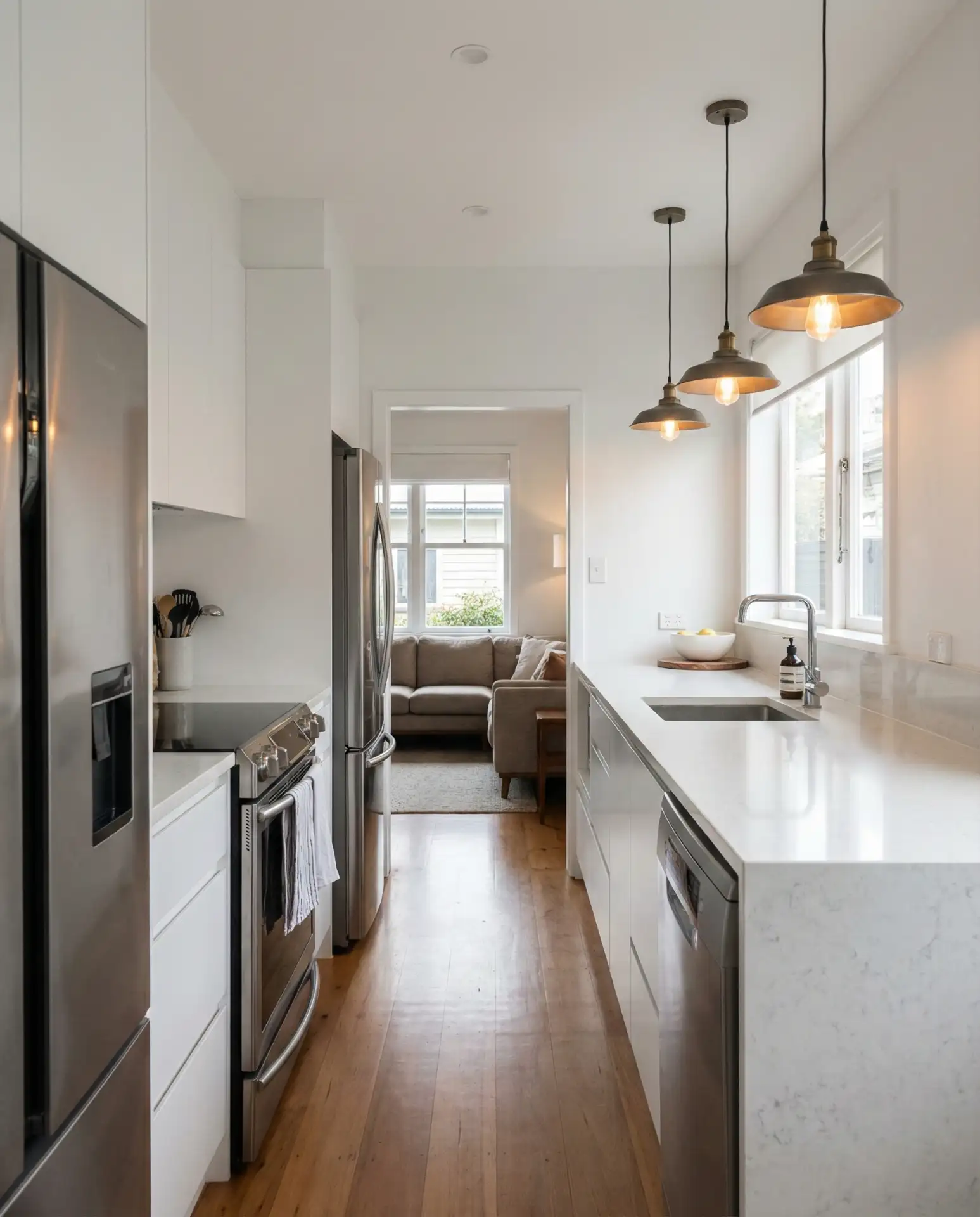 Layout Floor Plans with White Cabinets and Open Ends 2