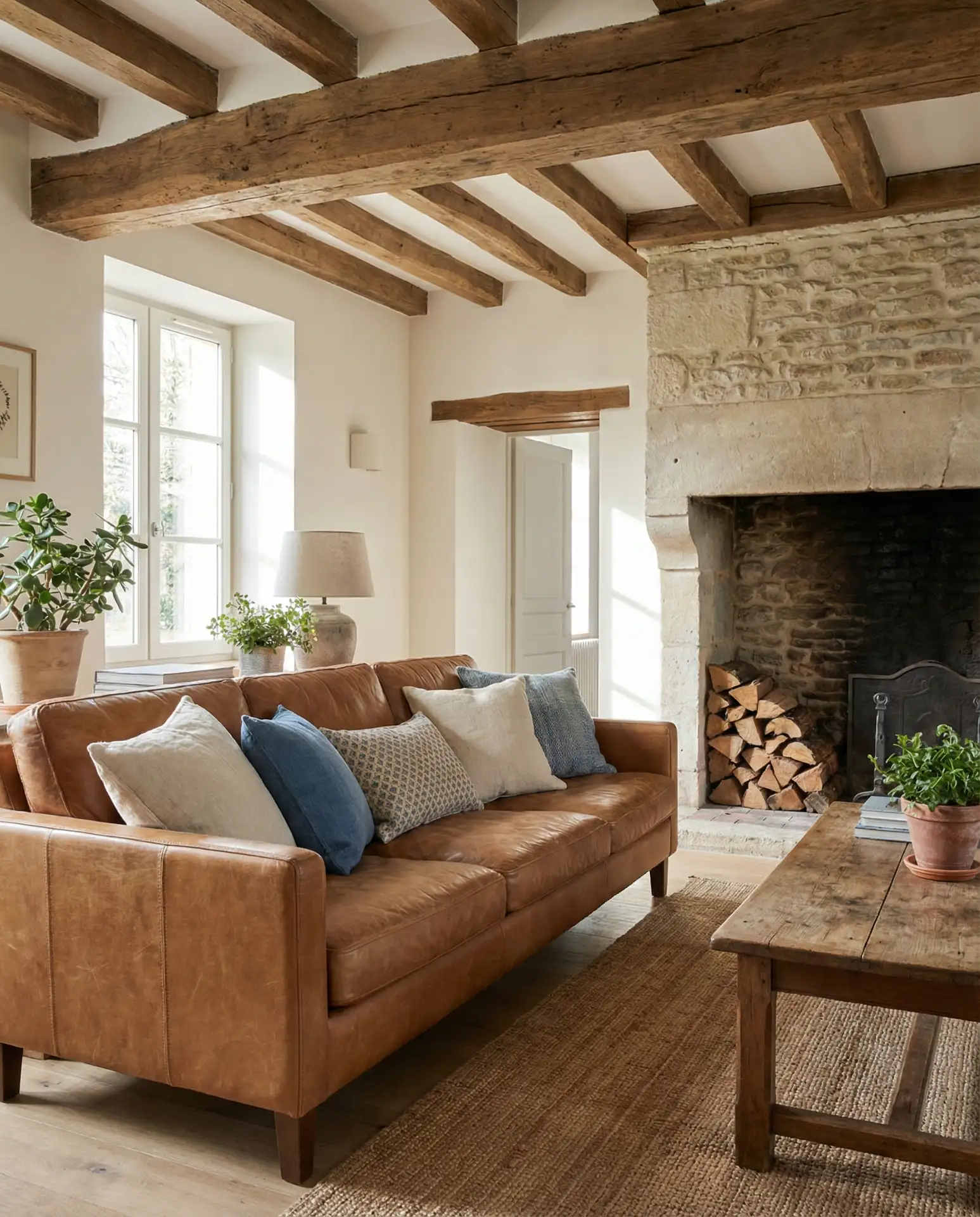 Leather Couch as a Masculine Anchor 2