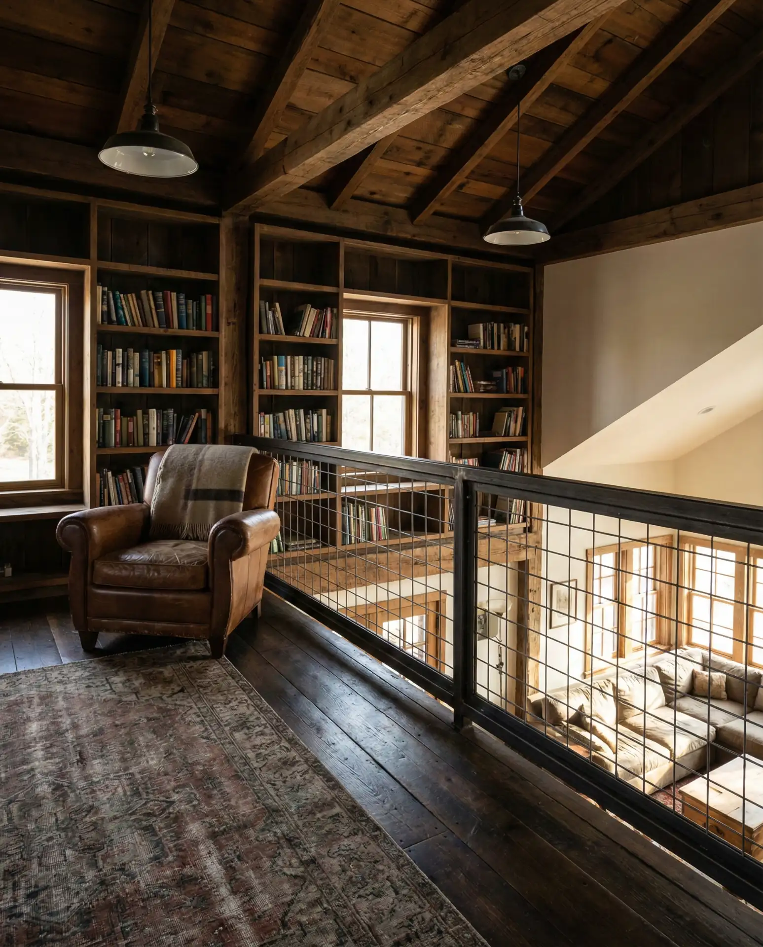 Library Loft Above Living Space 1