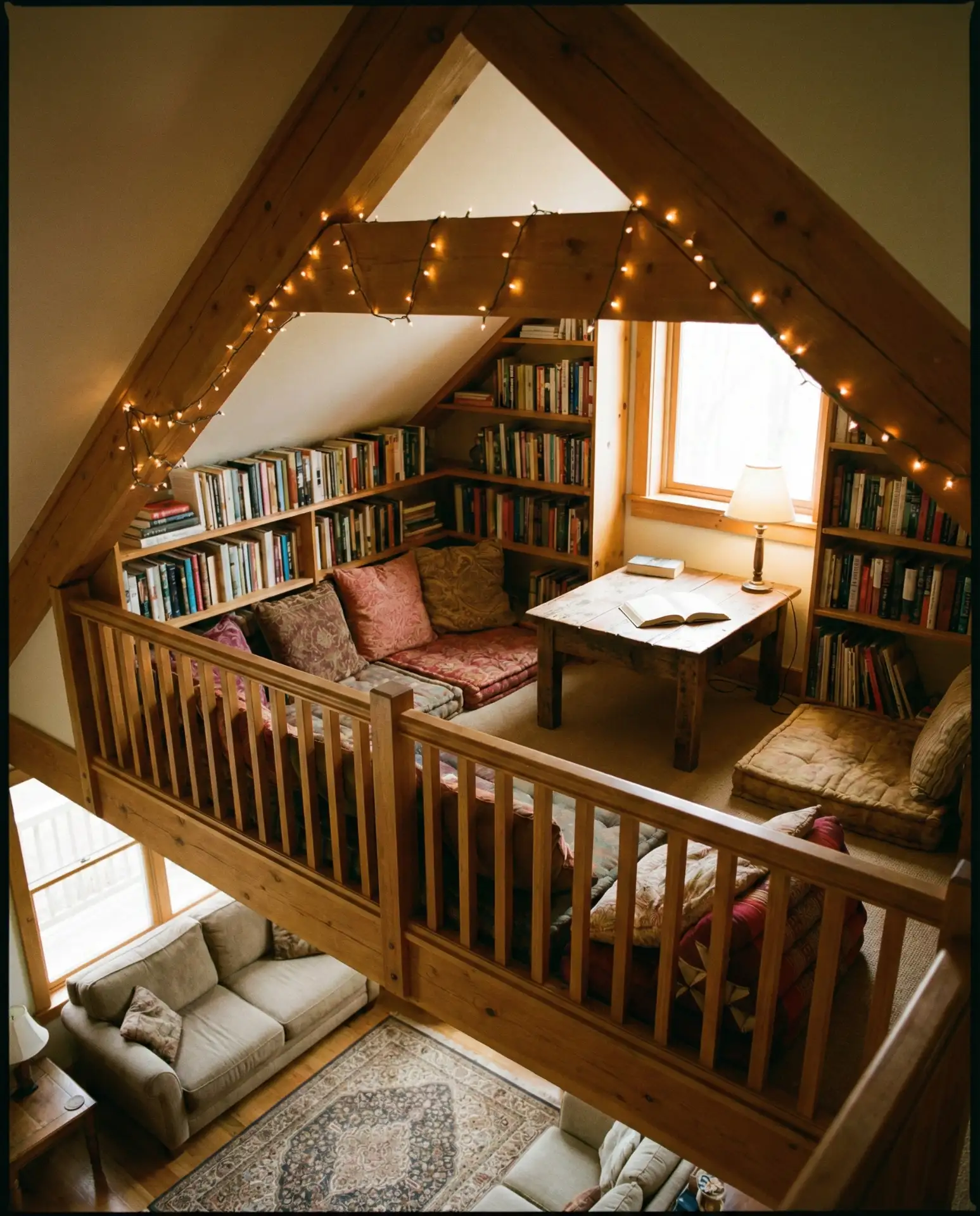 Library Loft Above Living Space 2