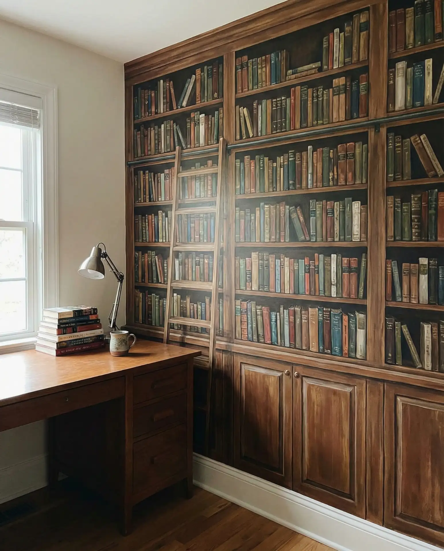 Library Wallpaper and Painted Murals 1