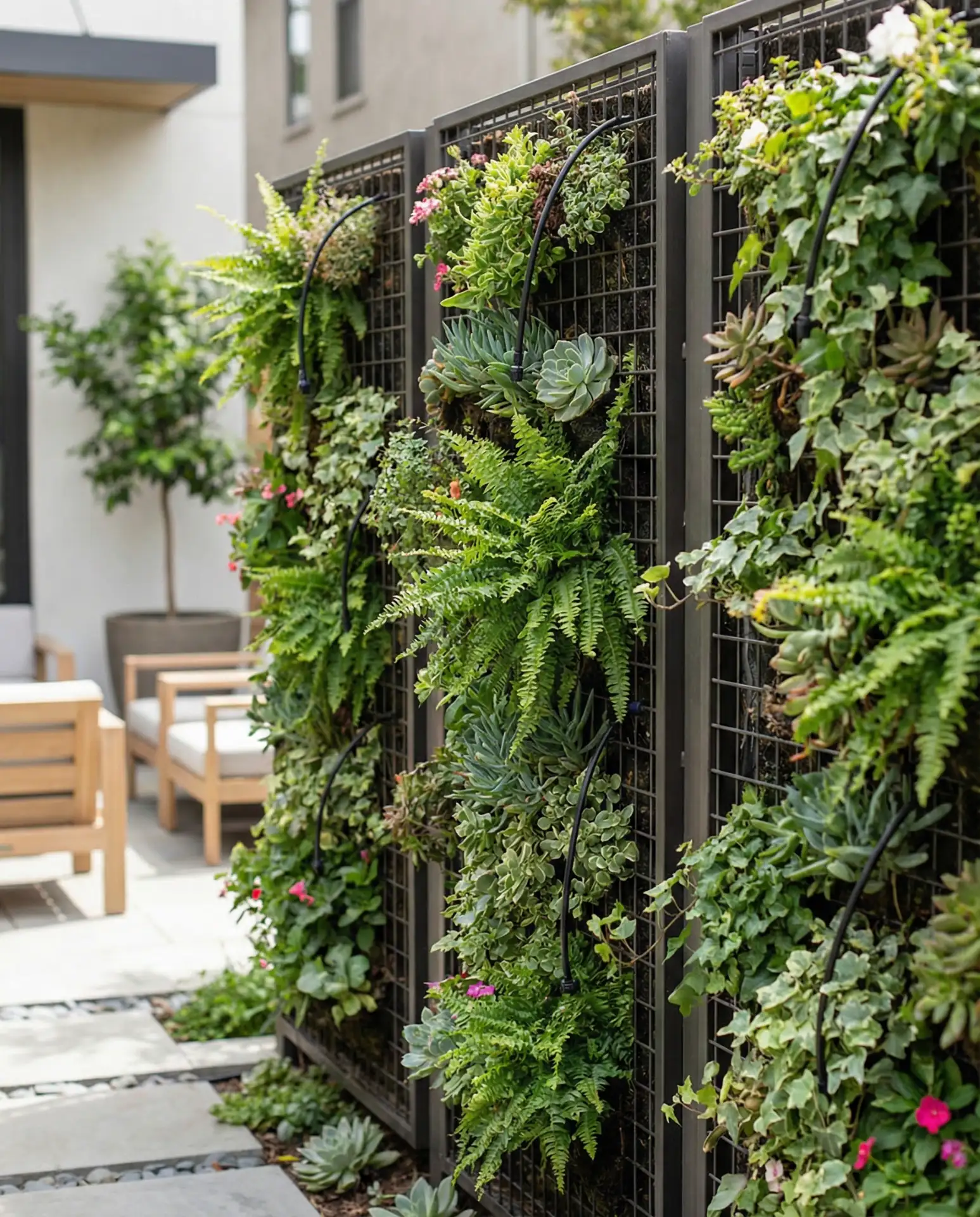 Living Green Wall with Vertical Garden Panels 1