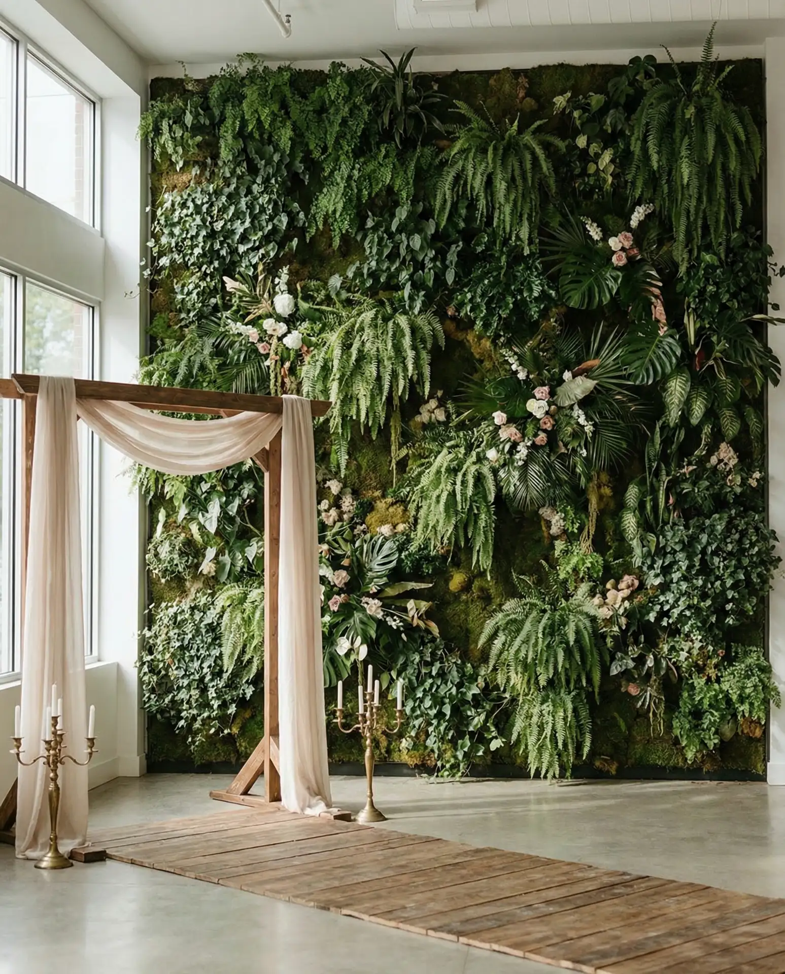 Living Wall Backdrops with Lush Greenery 1