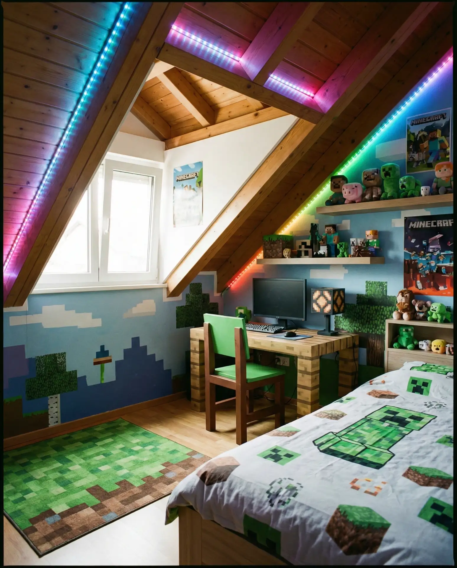 Minecraft-Inspired Kids' Attic 2