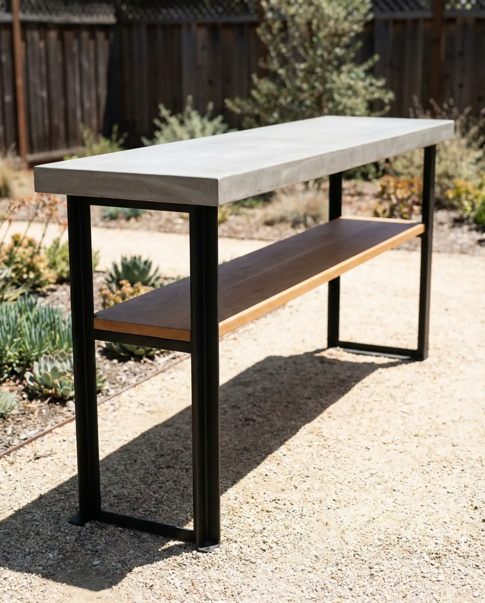 Minimalist Concrete and Steel Drink Station 2