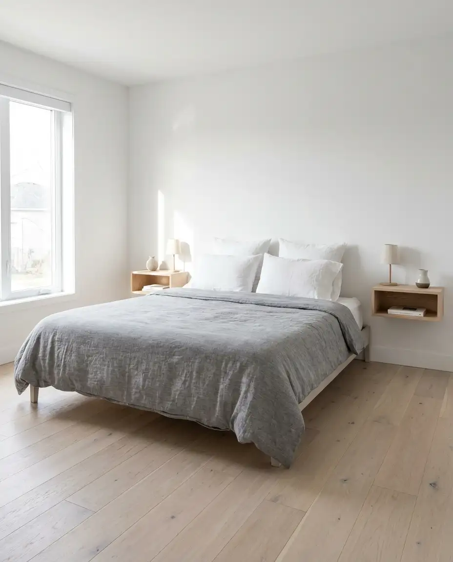 Minimalist King Bed in Center 1