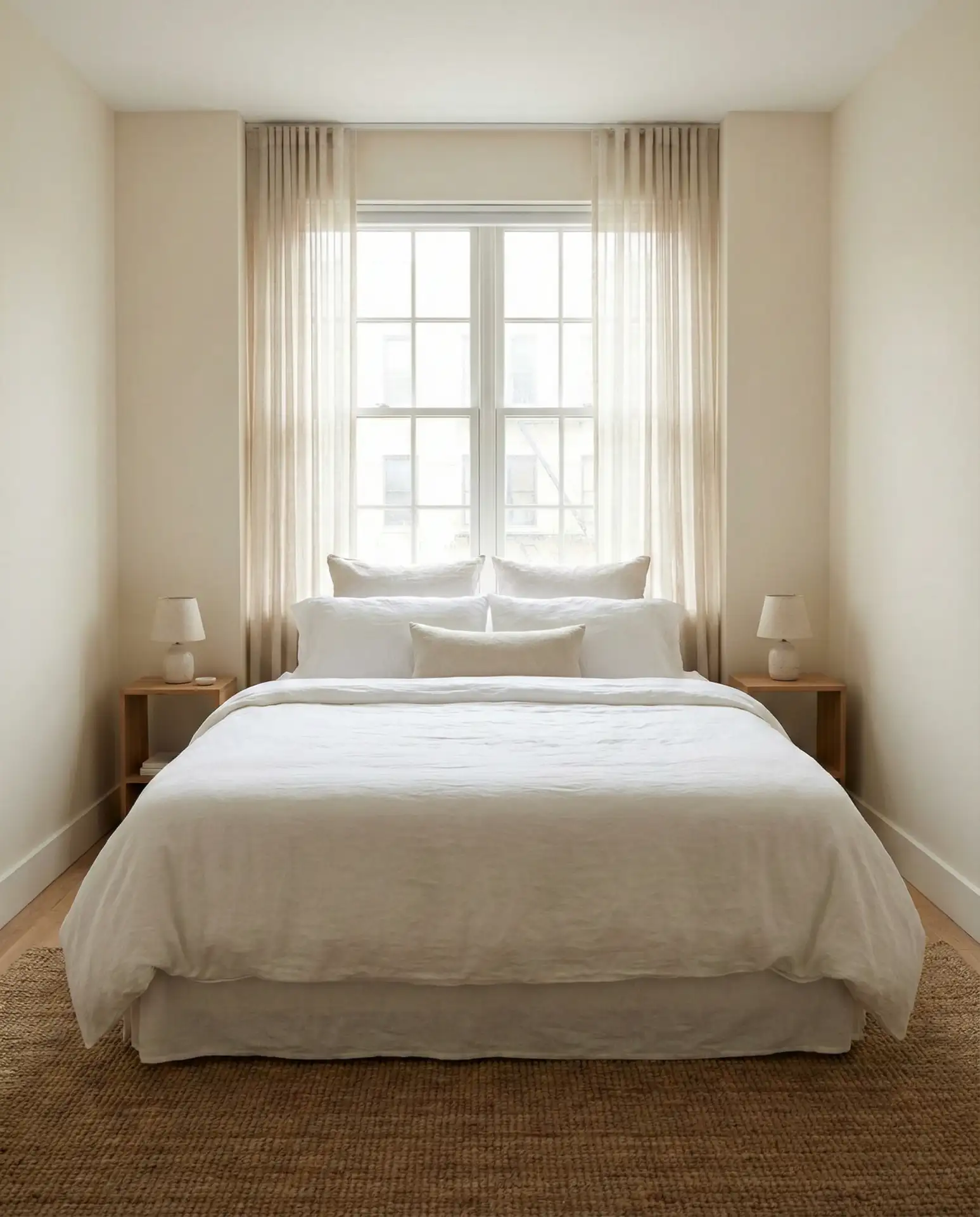 Minimalist King Bed in Center 2