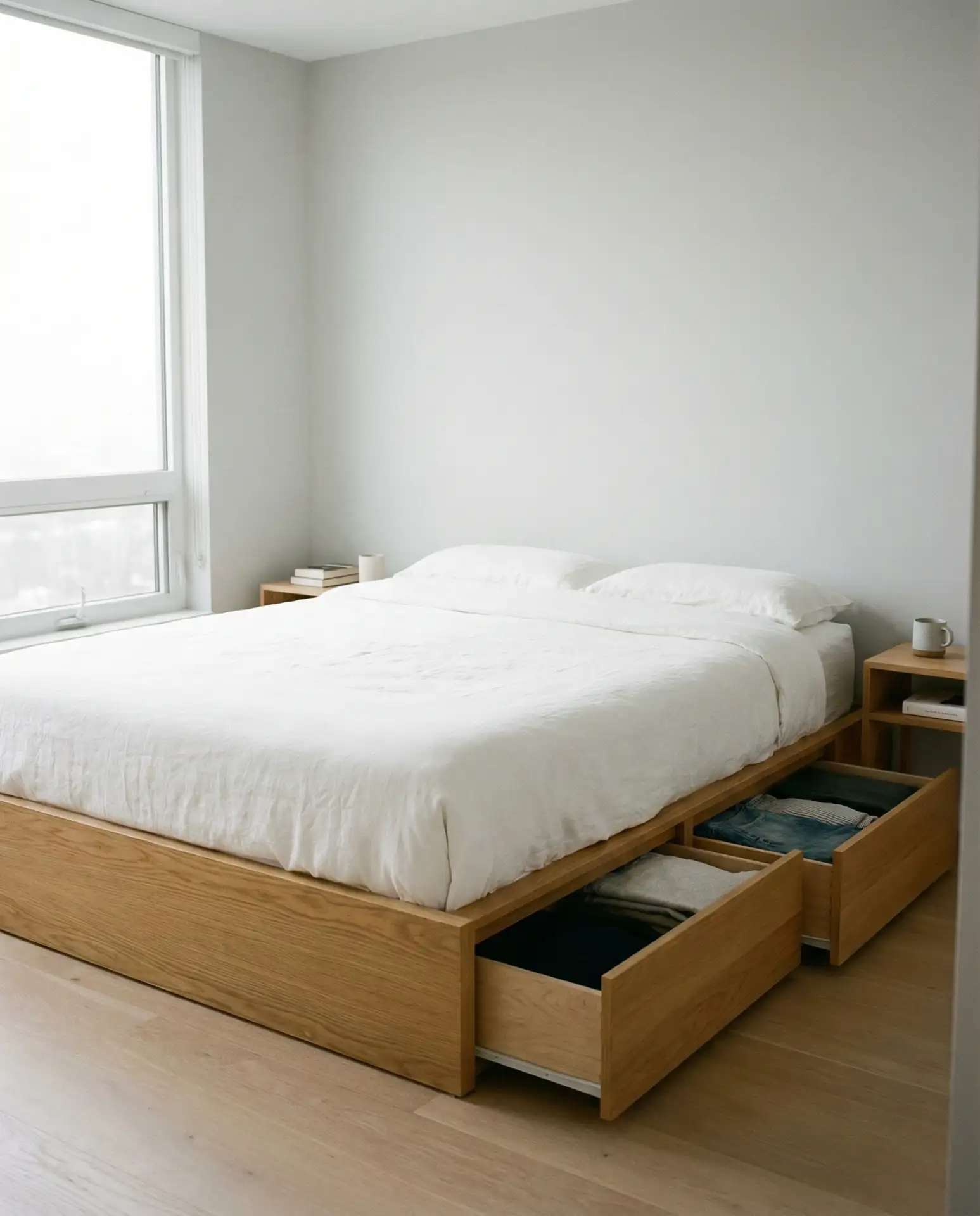 Minimalist Platform Beds with Hidden Storage 1