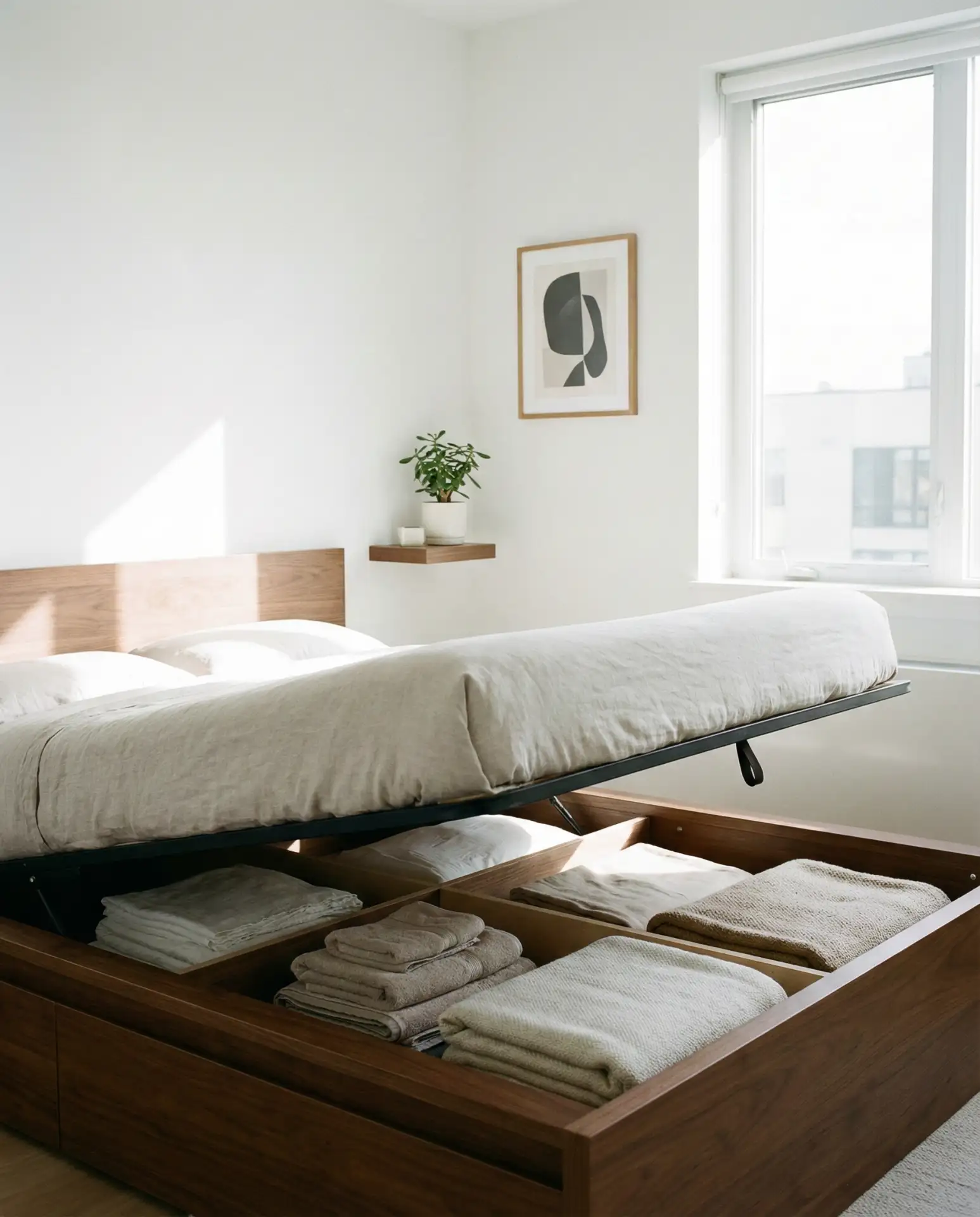 Minimalist Platform Beds with Hidden Storage 2