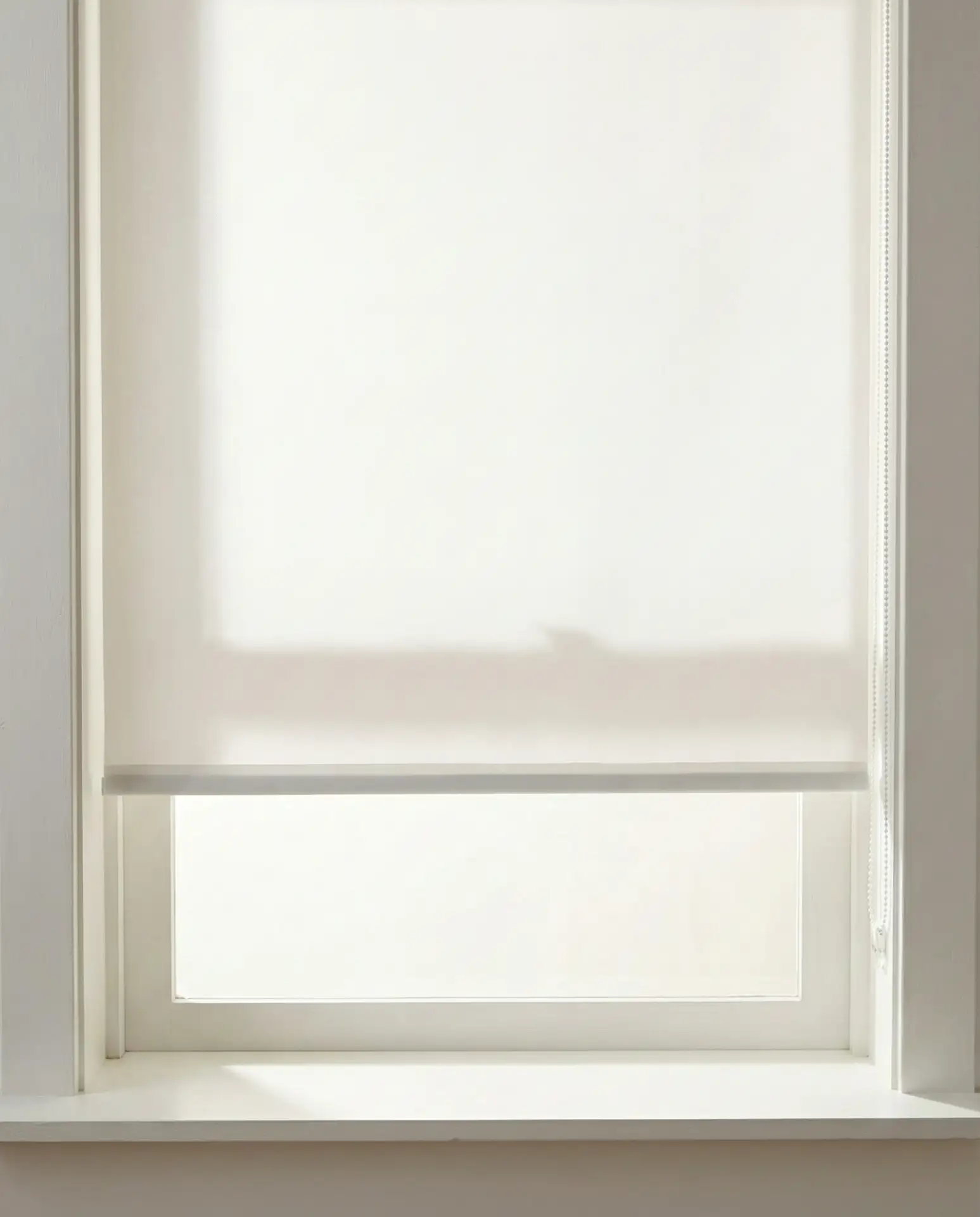 Minimalist Roller Shades in Crisp White 2