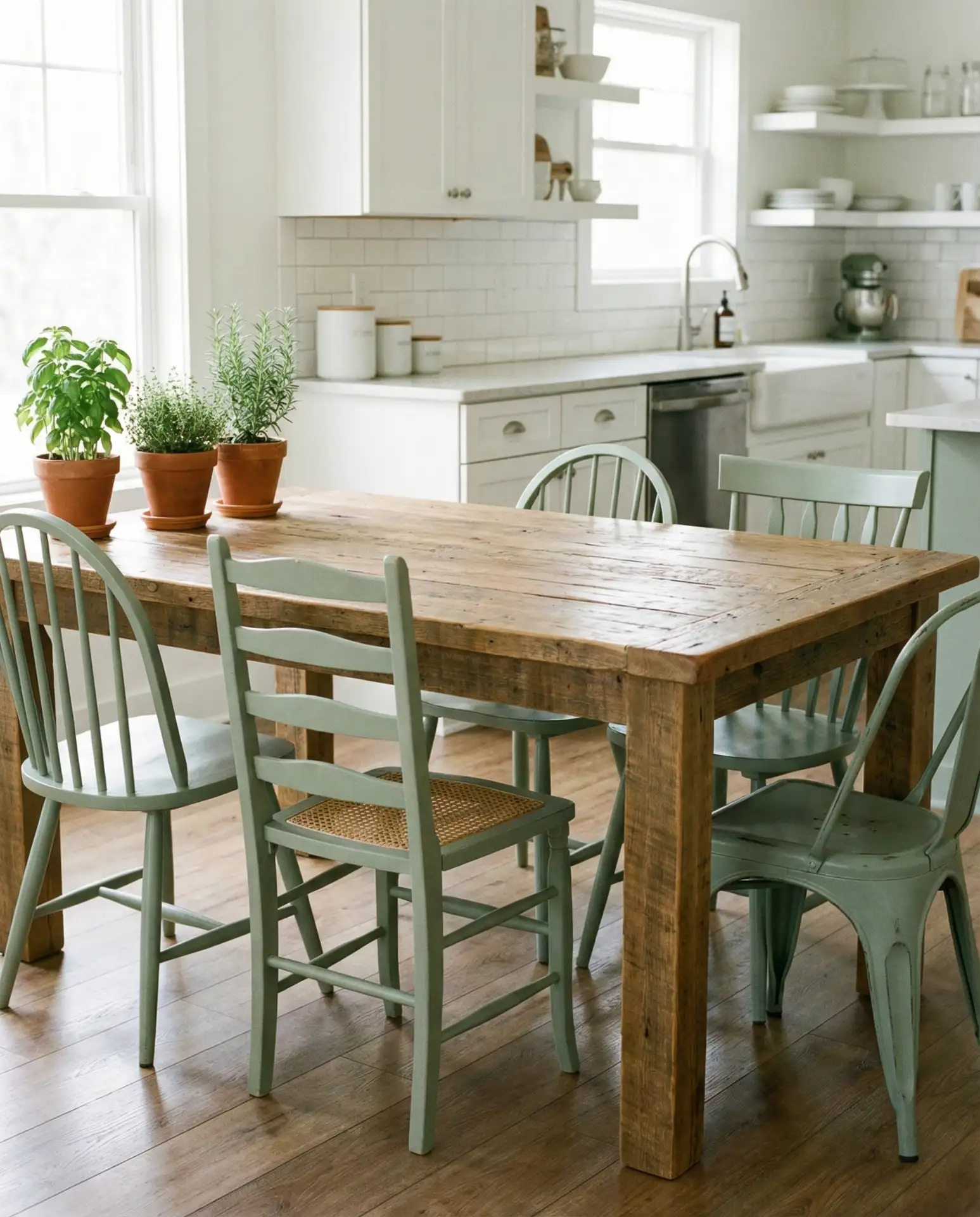 Mismatched Chairs with Cohesive Color 2