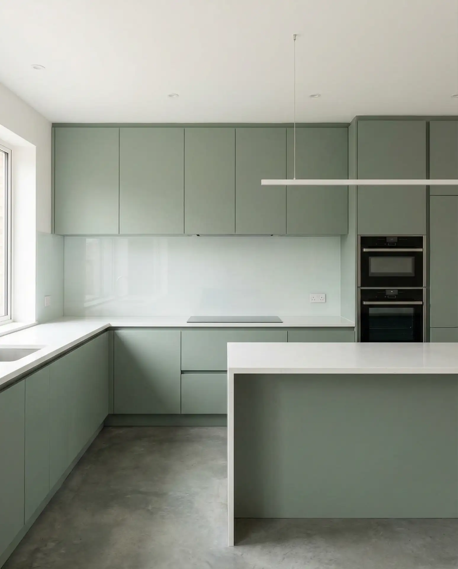 Modern Sage Green Kitchen Designs 1