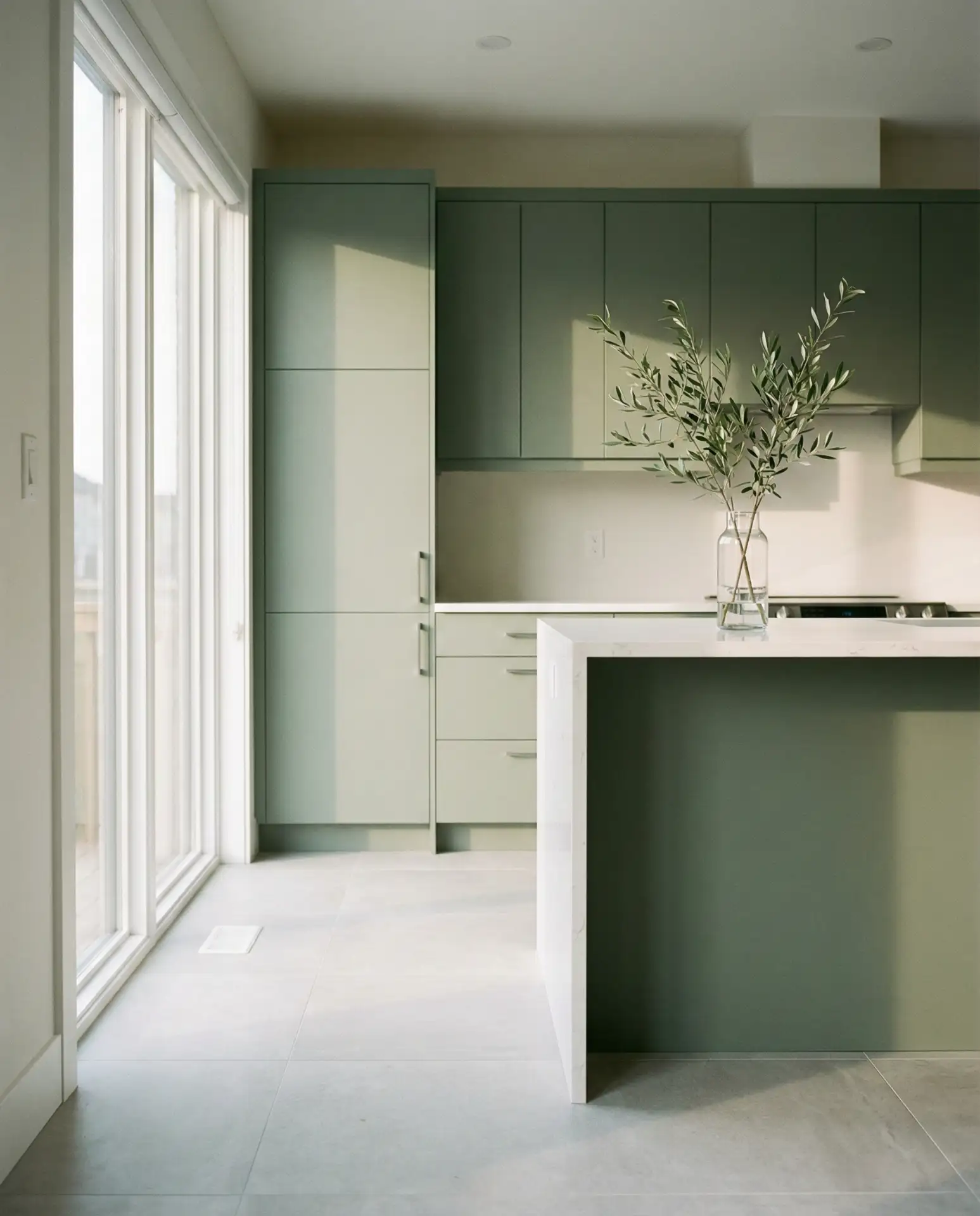 Modern Sage Green Kitchen Designs 2