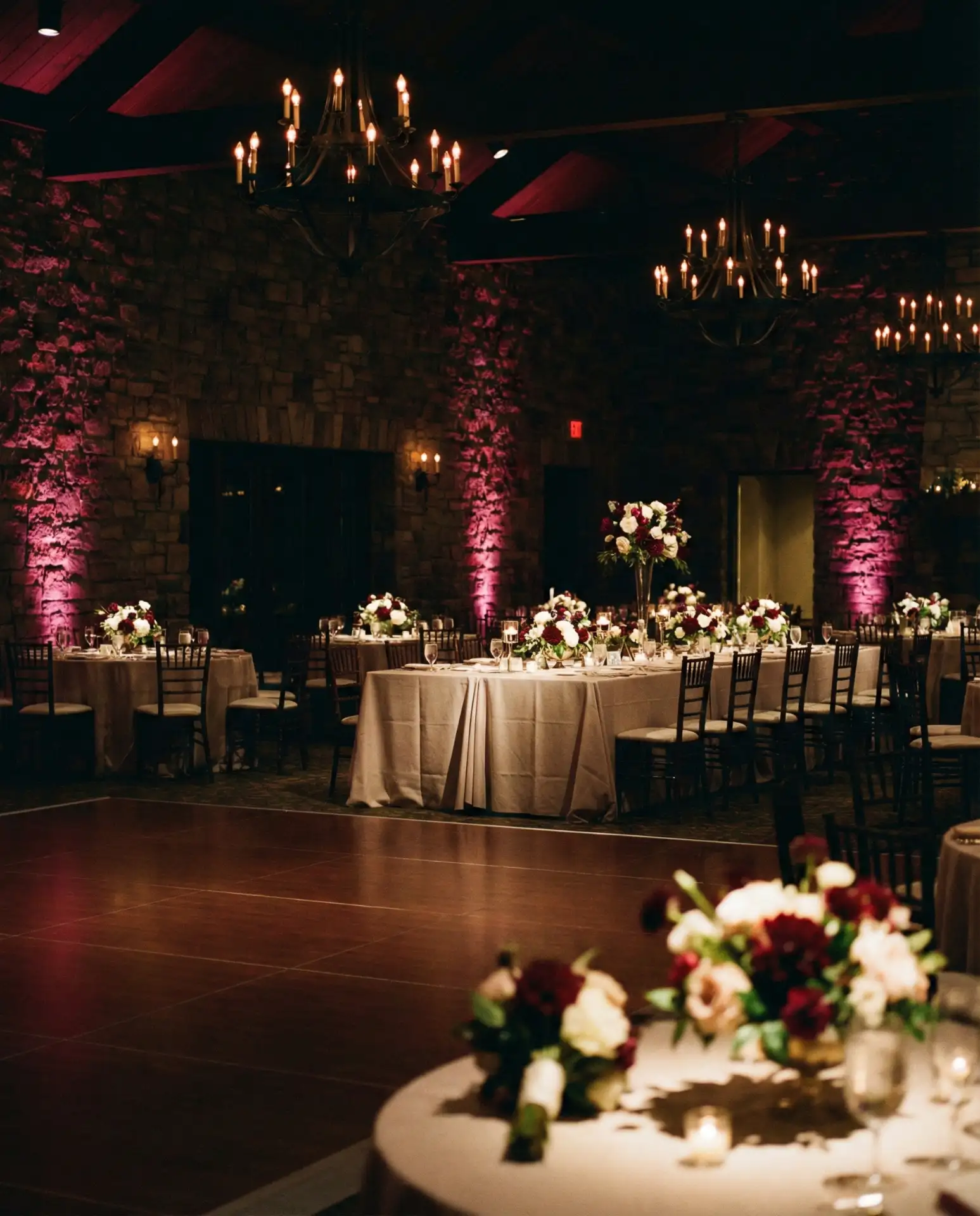 Moody Lighting with Uplighting and Spotlights 1