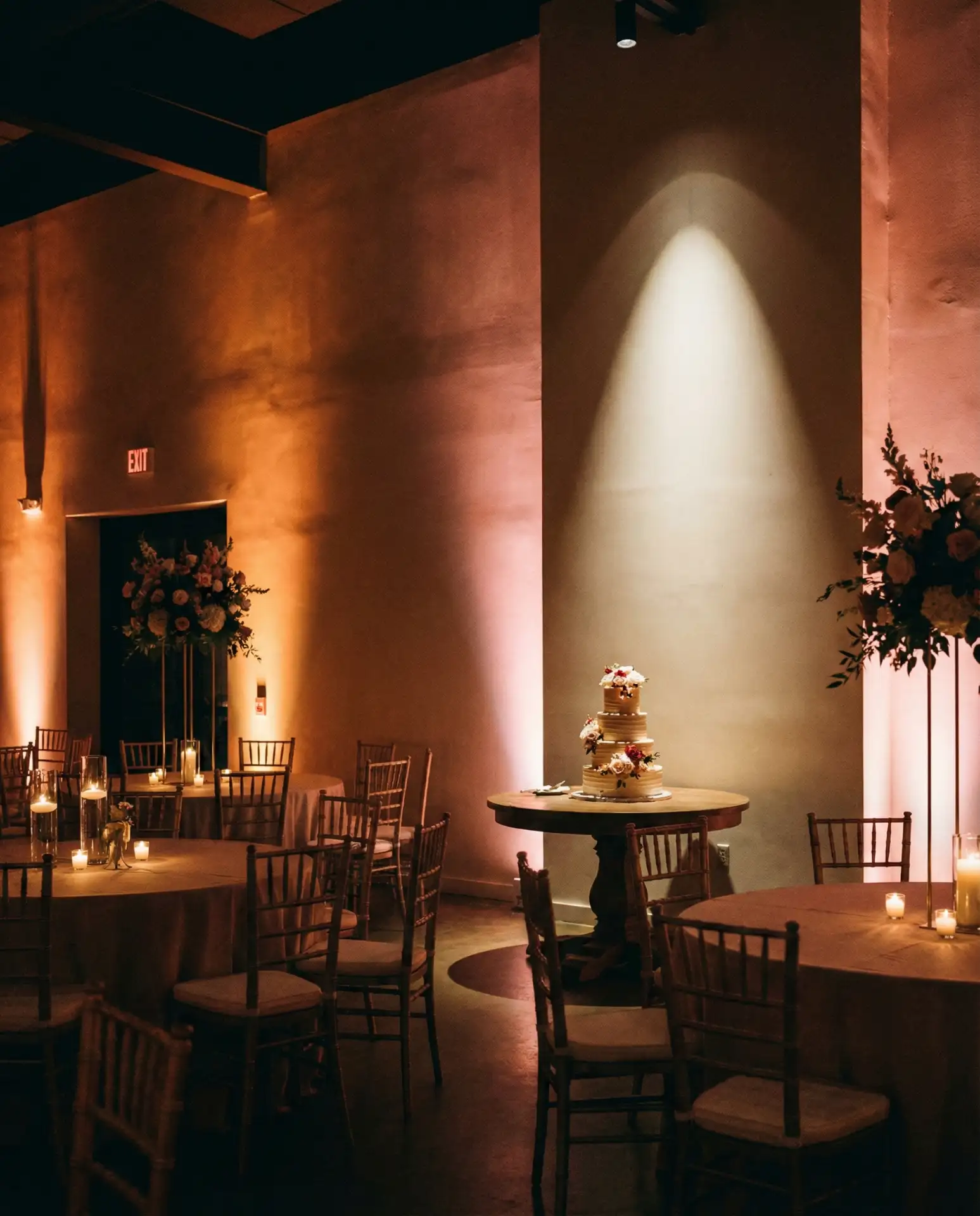 Moody Lighting with Uplighting and Spotlights 2