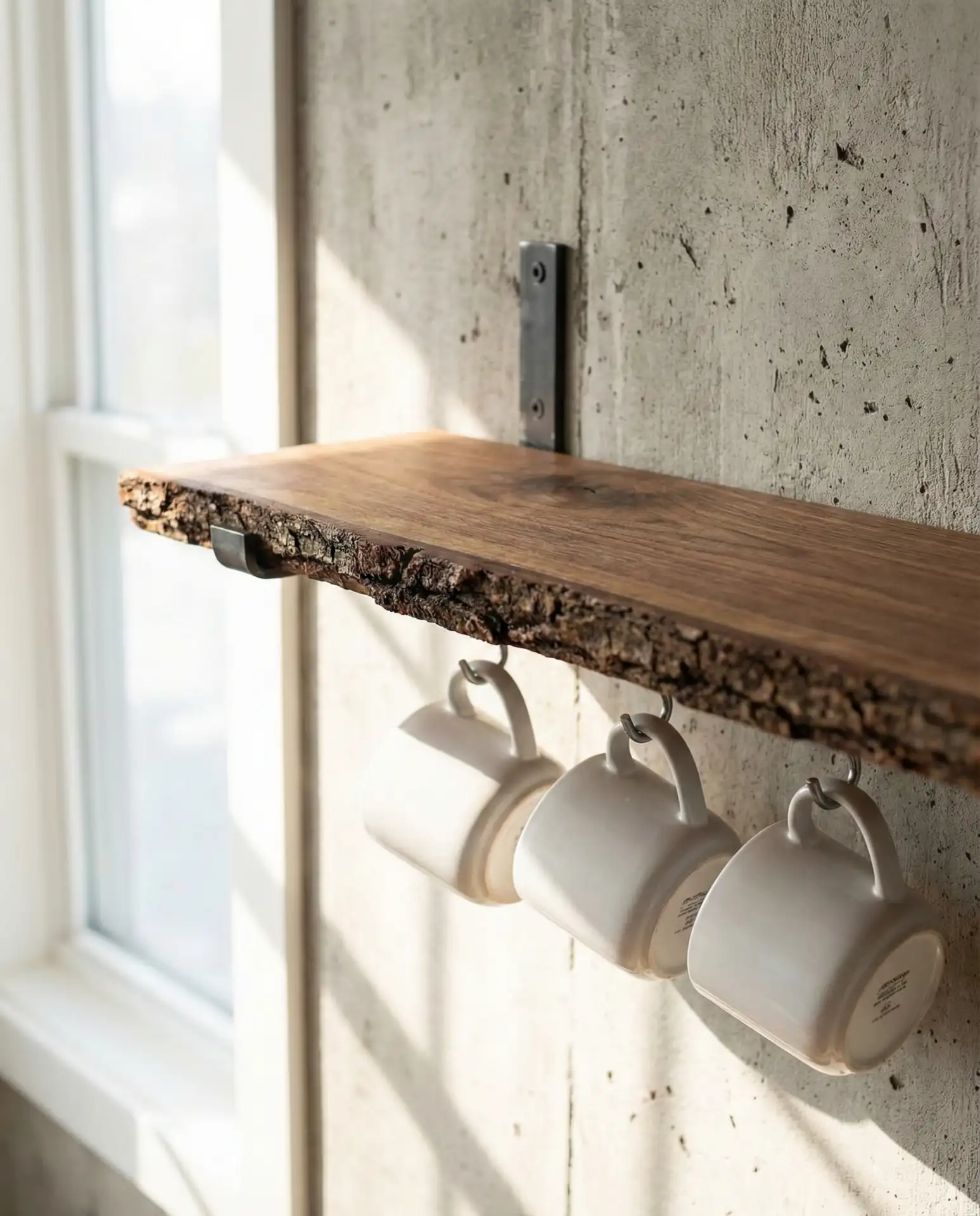 Natural Wood Open Shelving 1