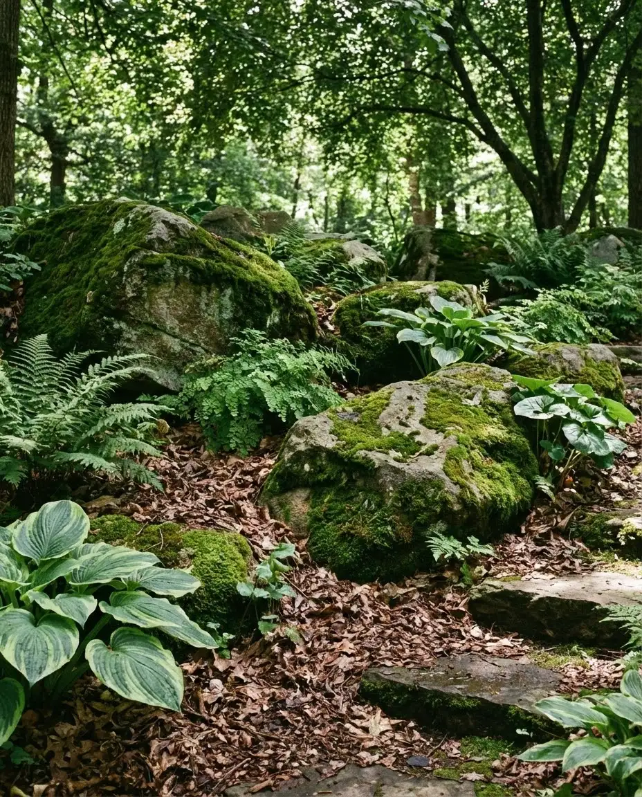 Naturalistic Woodland Rock Garden 2