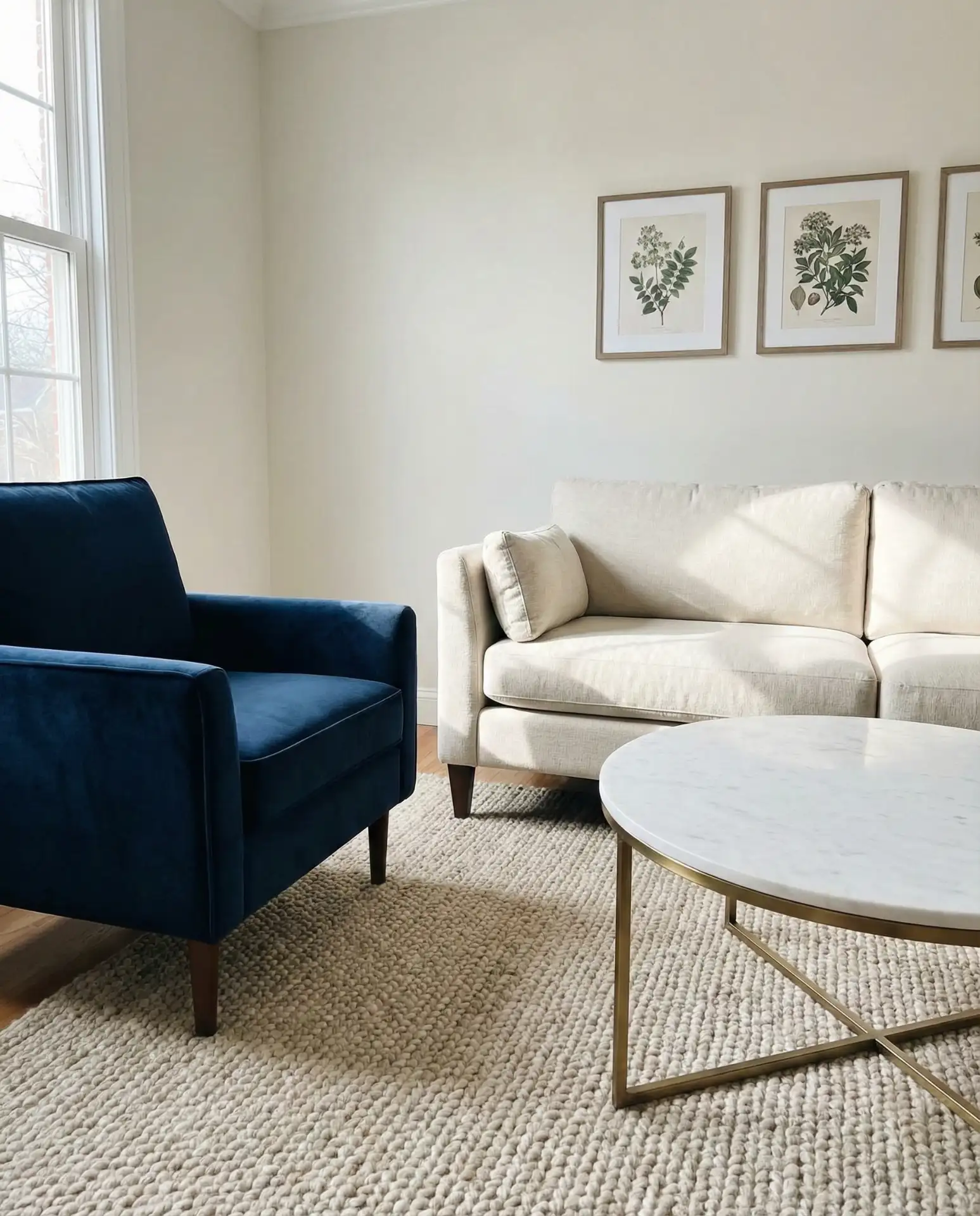 Navy and Cream Elegant Seating 2