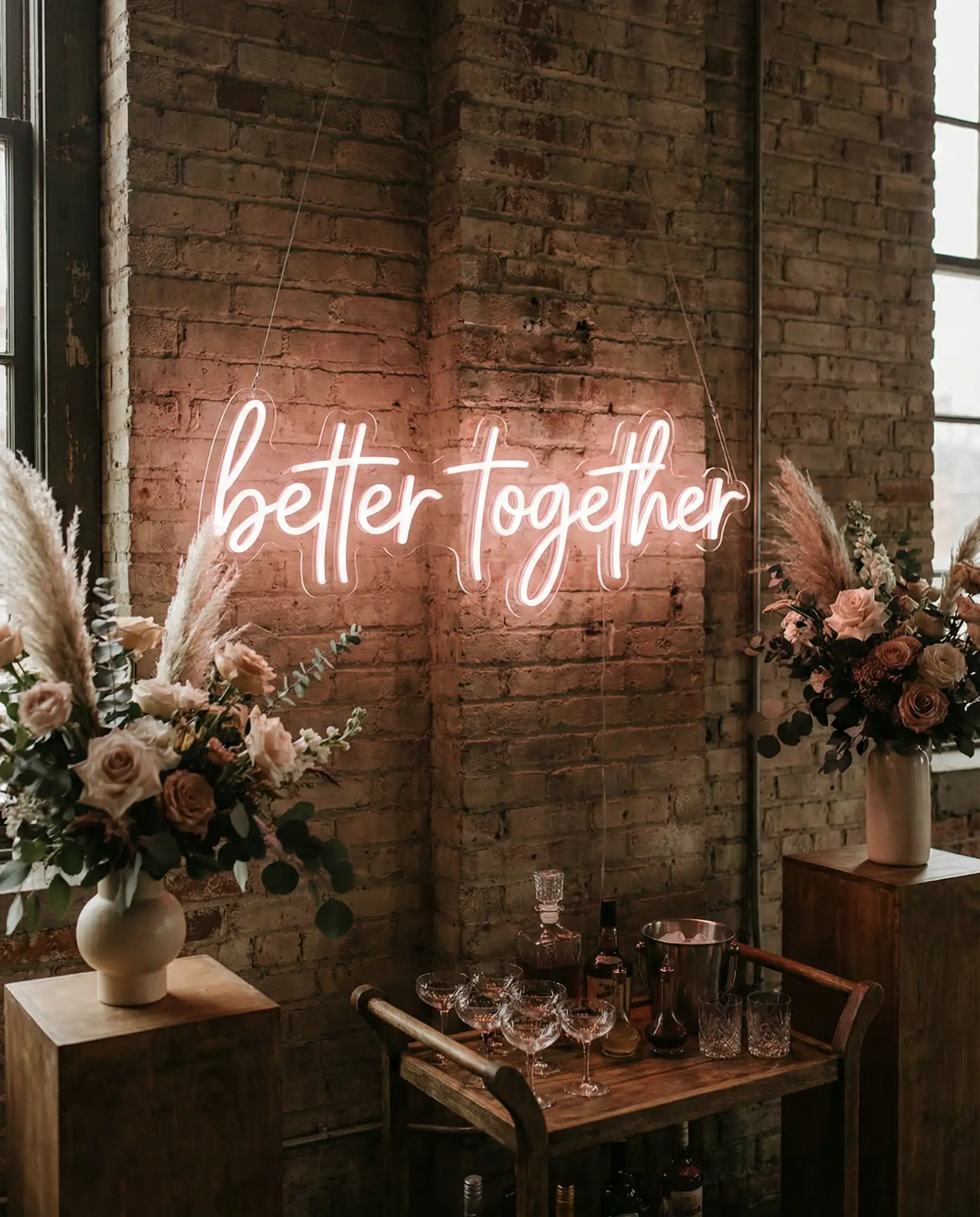 Neon Signage with Custom Wedding Phrases 1