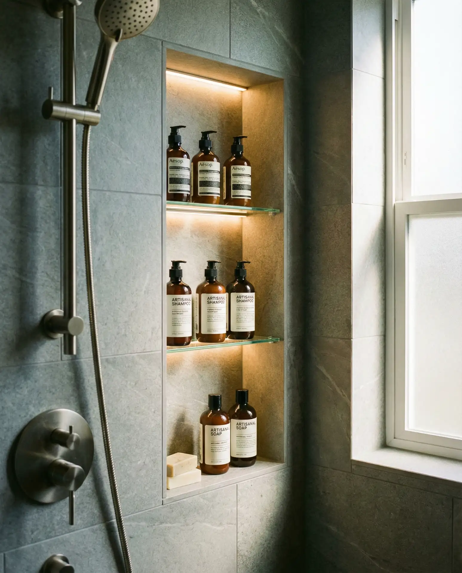 Niche Shelving with LED Backlighting 2