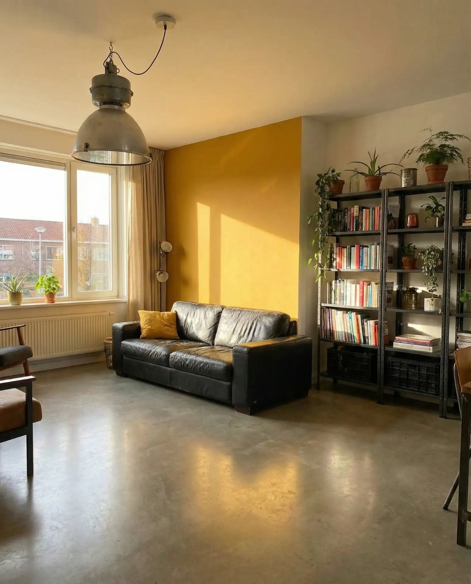 Ochre Yellow with Concrete Floors 1