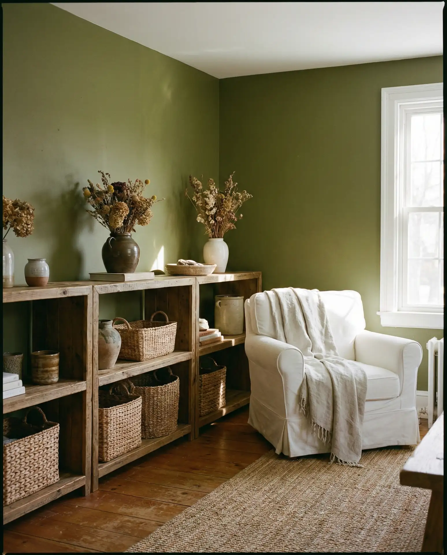 Olive Green in a Farmhouse Setting 2