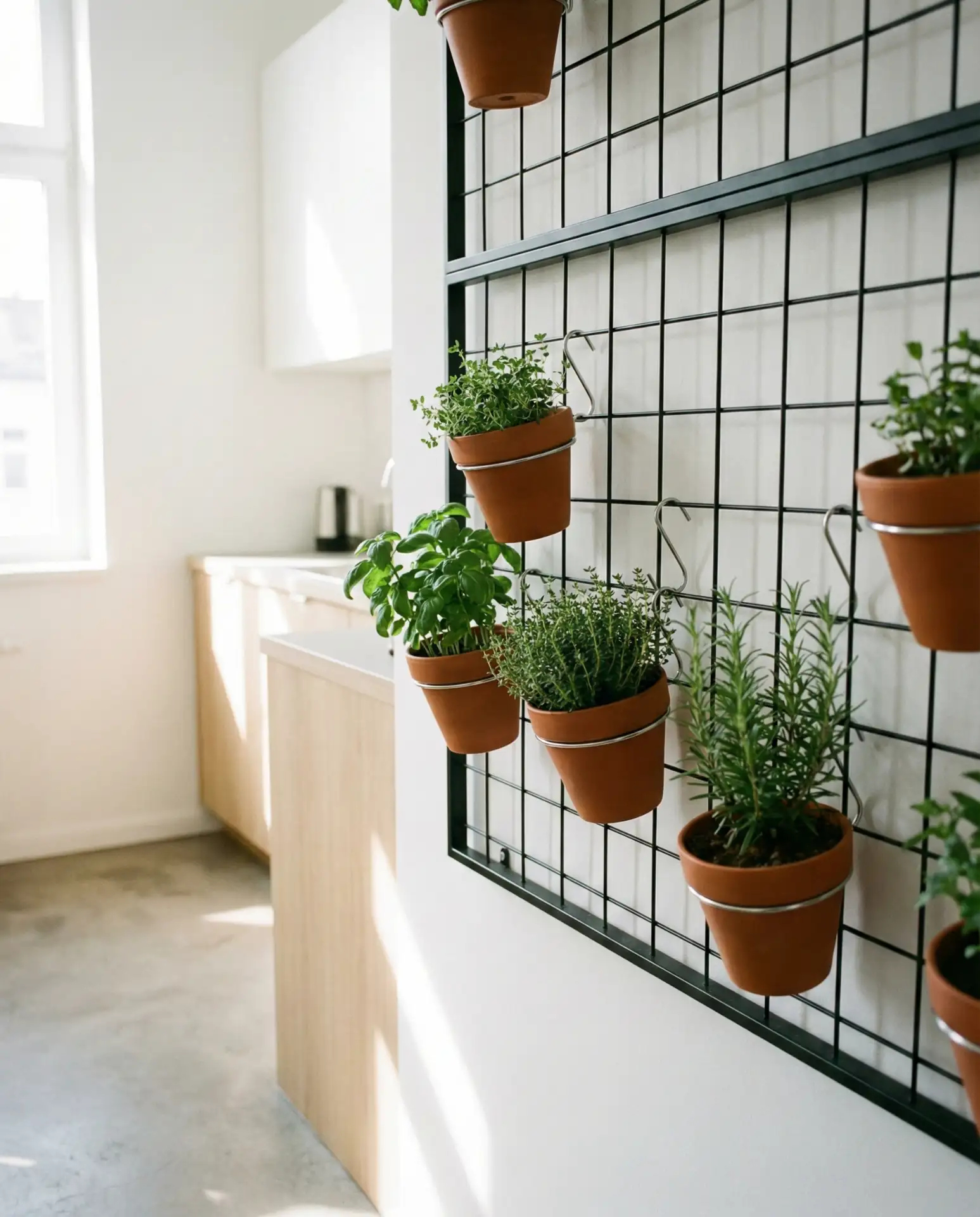 Open Grid Shelving for Plants and Glassware 1