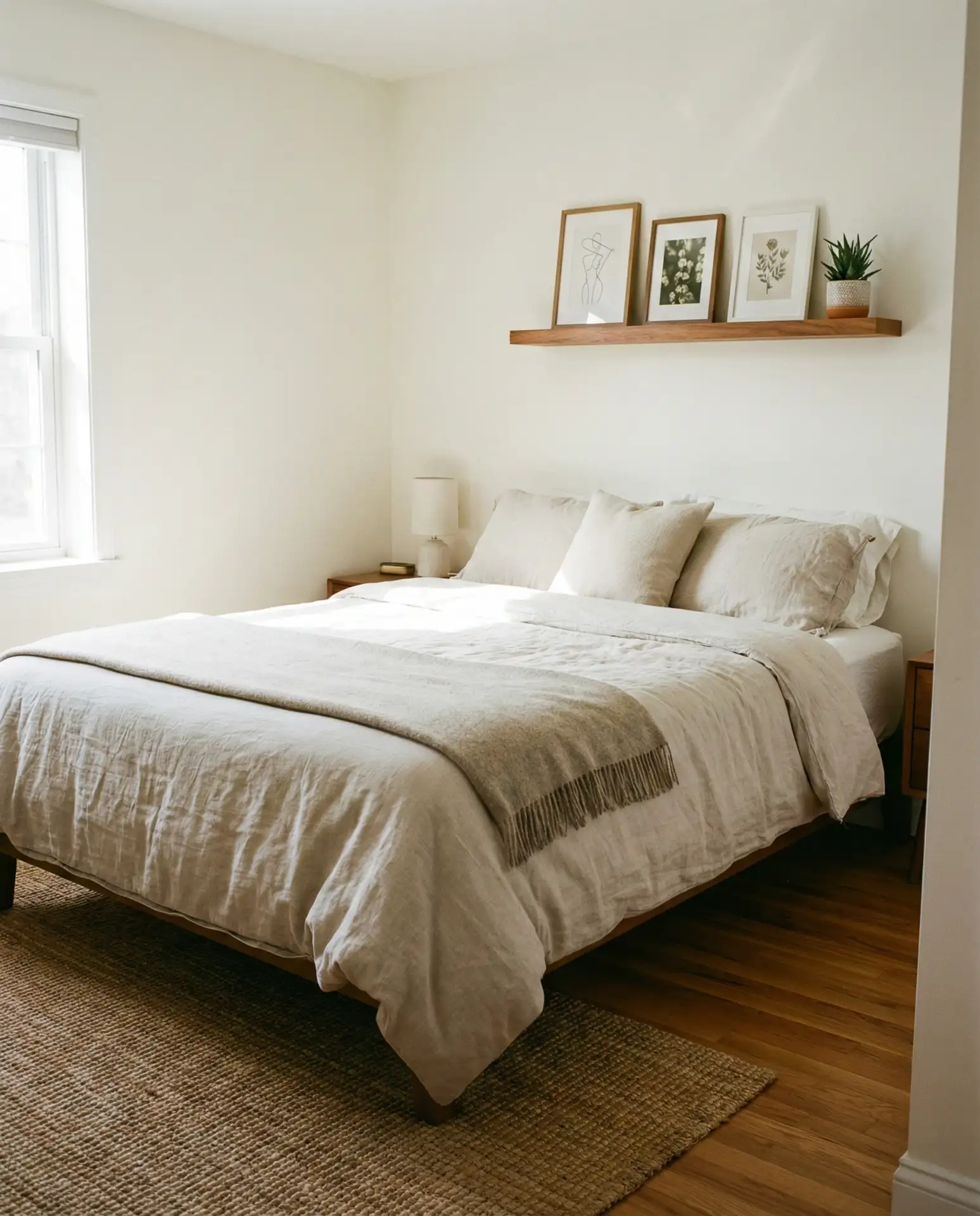 Open Shelving Above the Bed 1