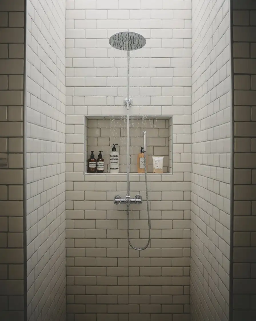 Optimize Storage in a Small Shower Remodel on a Budget 1