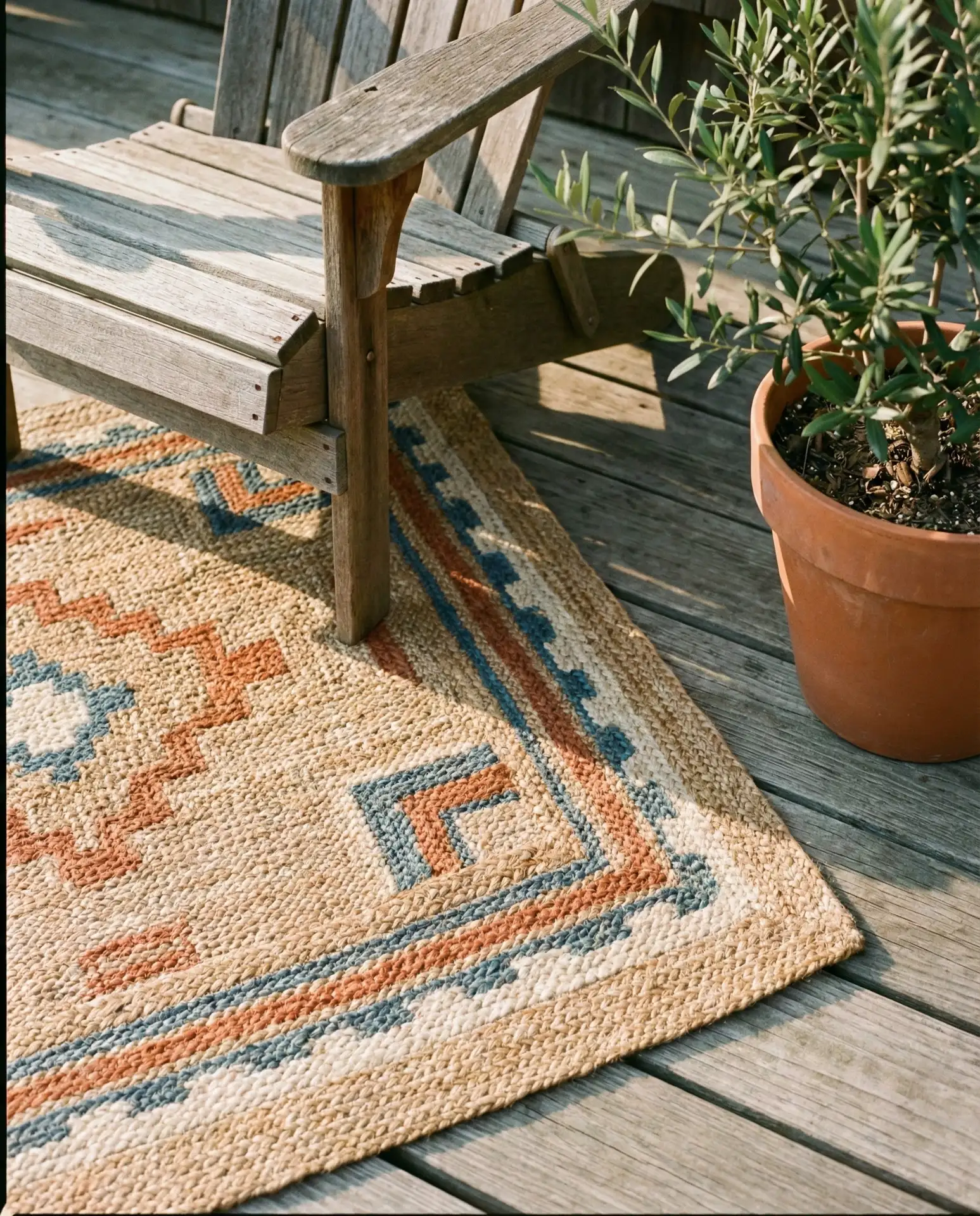 Outdoor Rug Defining a Dining Zone 1