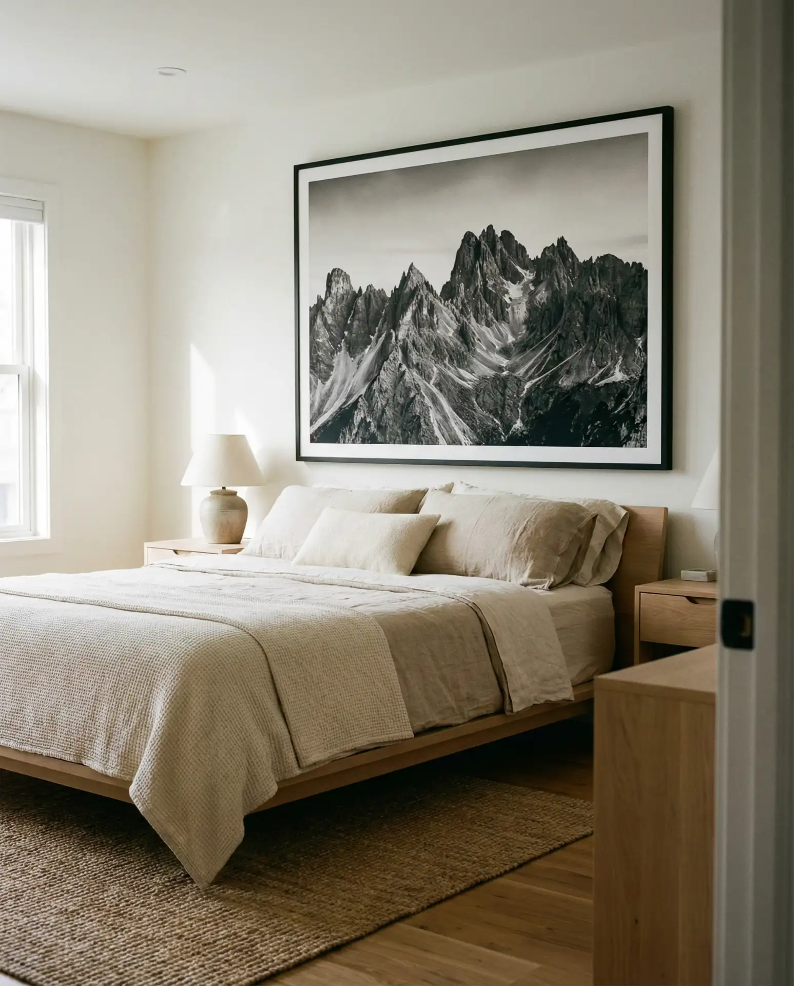 Oversized Art Above the Bed 2
