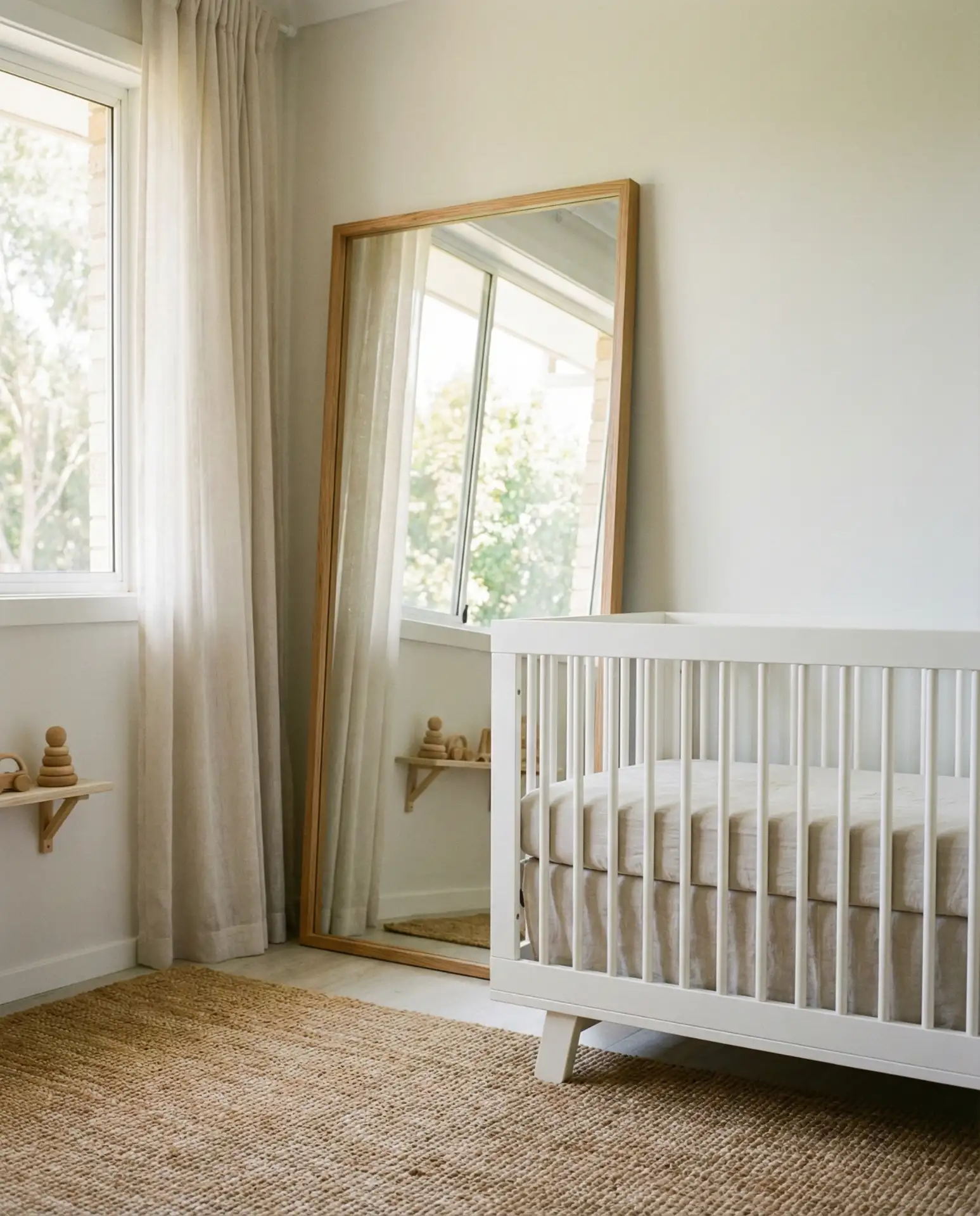 Oversized Mirror to Reflect Natural Light 1