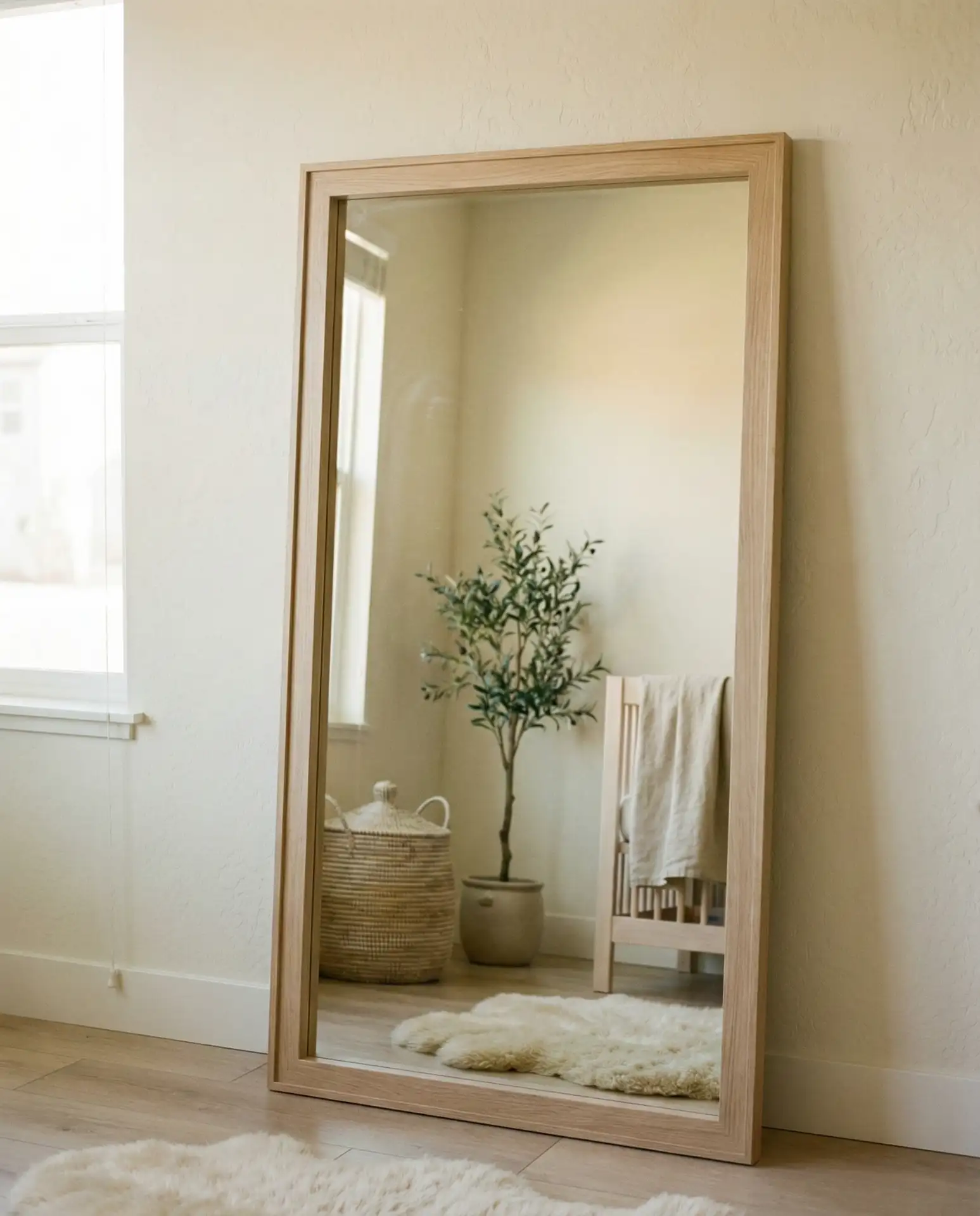 Oversized Mirror to Reflect Natural Light 2