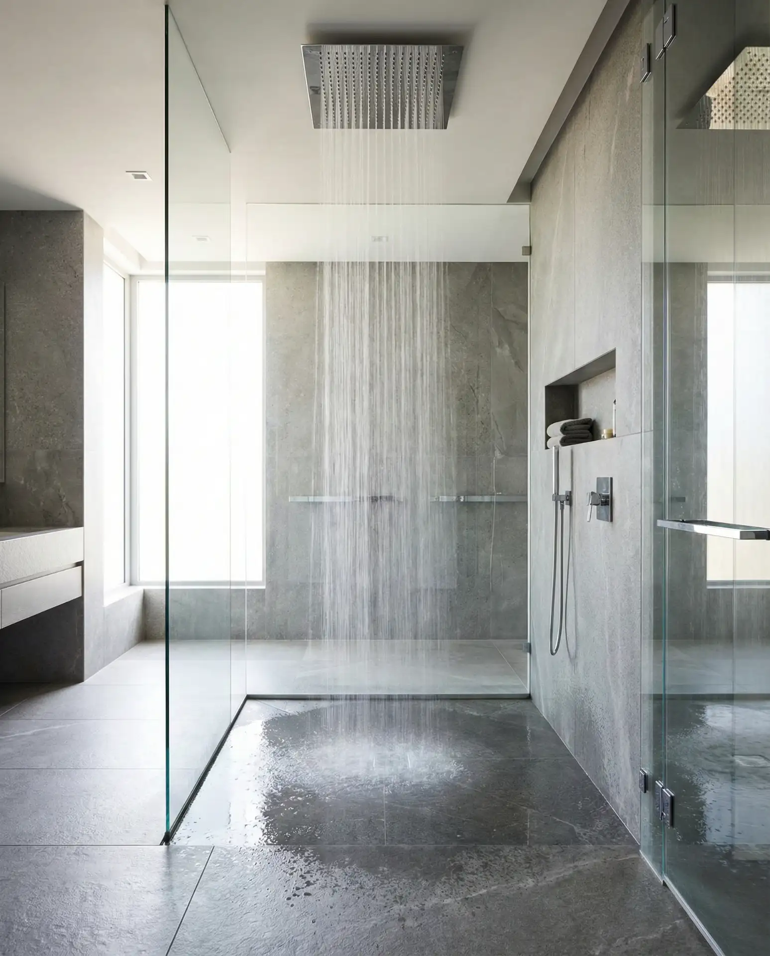 Oversized Rainfall Showerhead 1