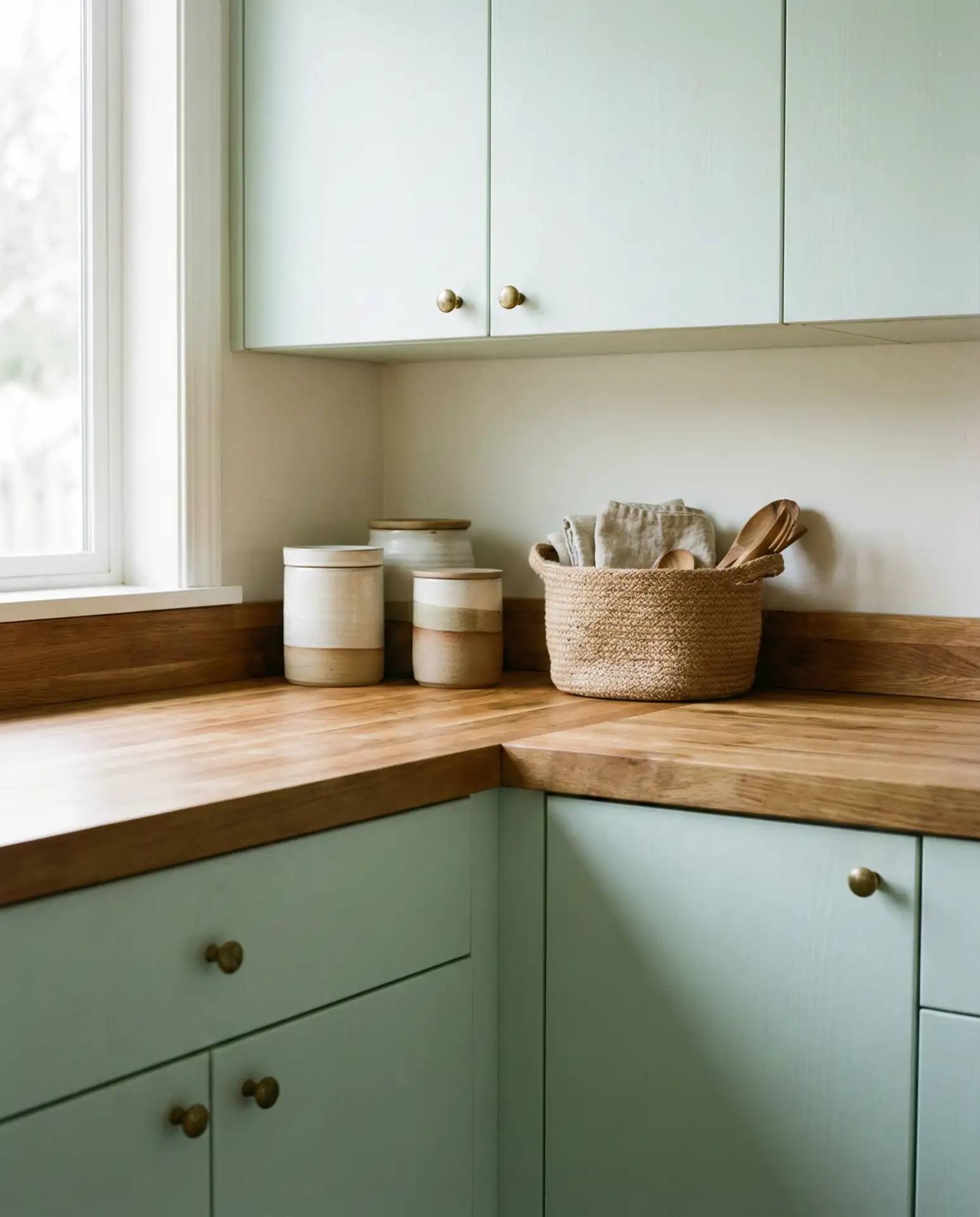 Painted Cabinets in Dusty Pastels 2